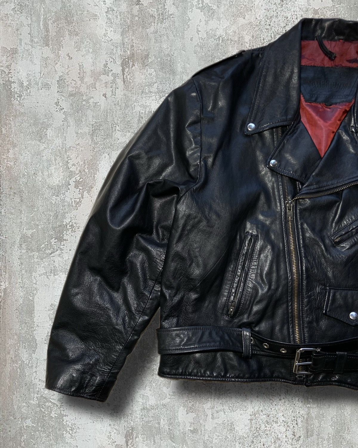 Nice leather jacket vintage 00s motorcycle jacket