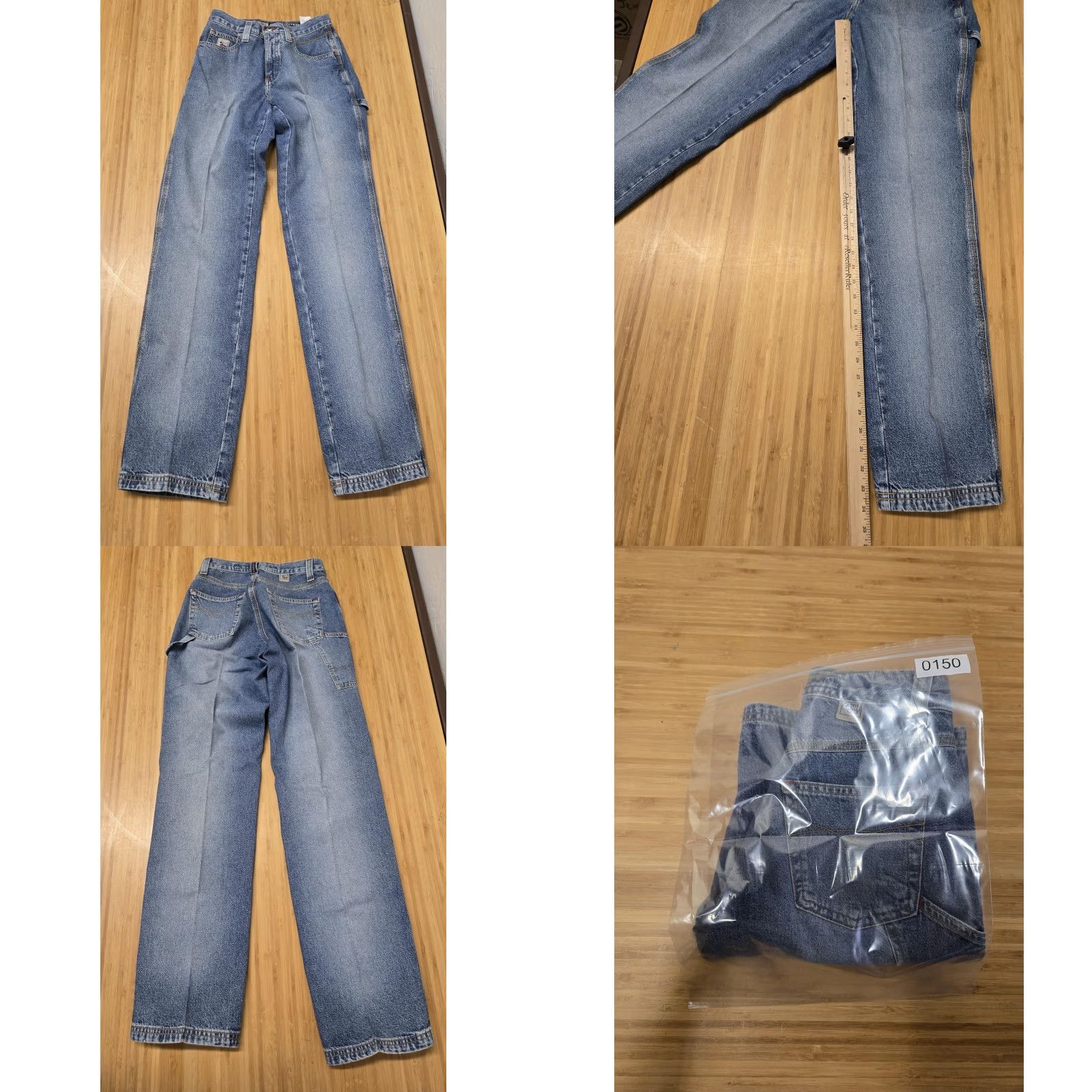Vintage Cruel Girl Jeans Womens 3 Long Carpenter Denim Pants Blue Utility Workwear Size 26" / US 2 / IT 38 - 8 Thumbnail