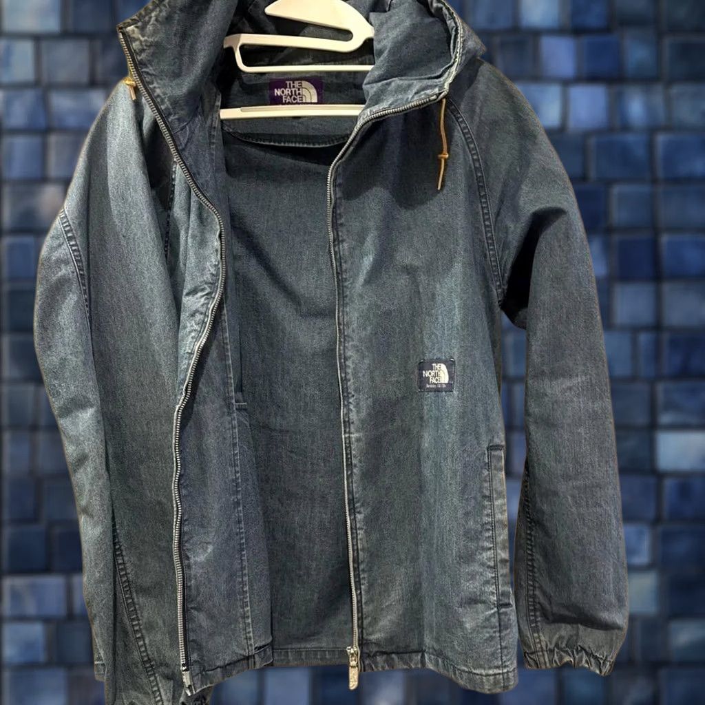 The North Face Purple Label THE NORTH FACE PURPLE LABEL Denim Chambray Parka Jacket L Indigo Blue Mens Parka Size US L / EU 52-54 / 3 - 1 Thumbnail