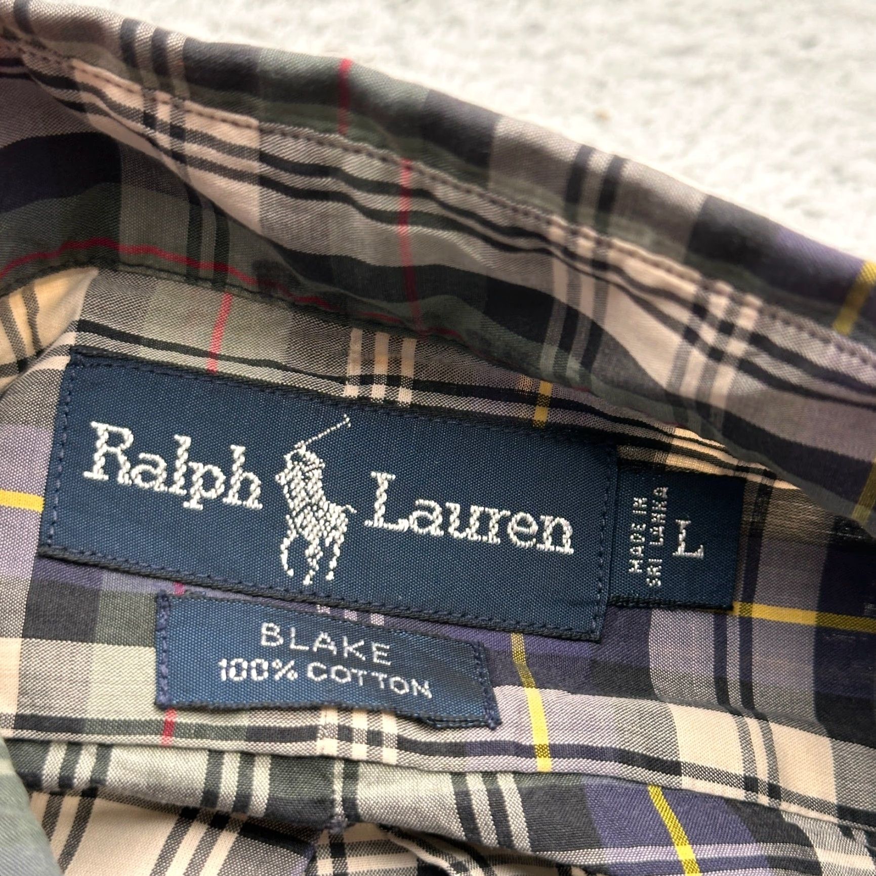 Polo Ralph Lauren Polo Ralph Lauren Blake Long Sleeve Button Down Shirt Mens Large Green Red Pony Size US L / EU 52-54 / 3 - 2 Thumbnail