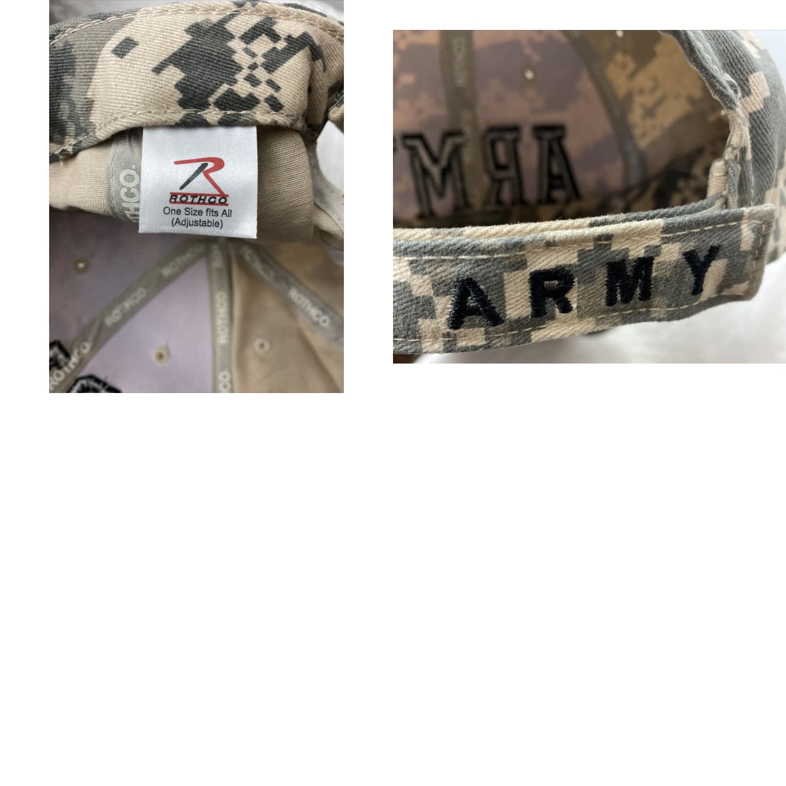 Bally VINTAGE US Army Embroidered Ball Cap Hat Infantry Airborne Cavalry ACU Camo Adjustable Adult One Size ACU Digital Camo Men H22 Size ONE SIZE - 8 Thumbnail