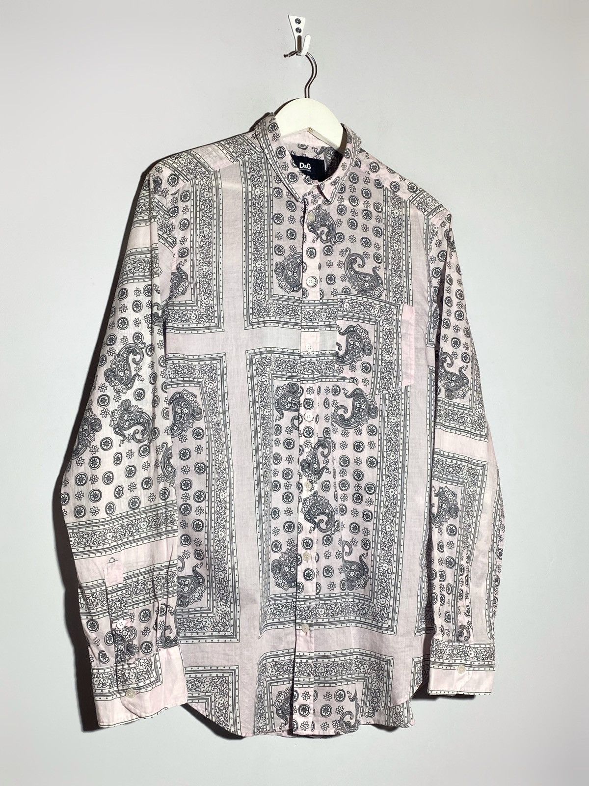 Dolce & Gabbana Dolce&Gabbana Paisley Bandana Long Sleeve Shirt Men’s Size US S / EU 44-46 / 1 - 3 Thumbnail