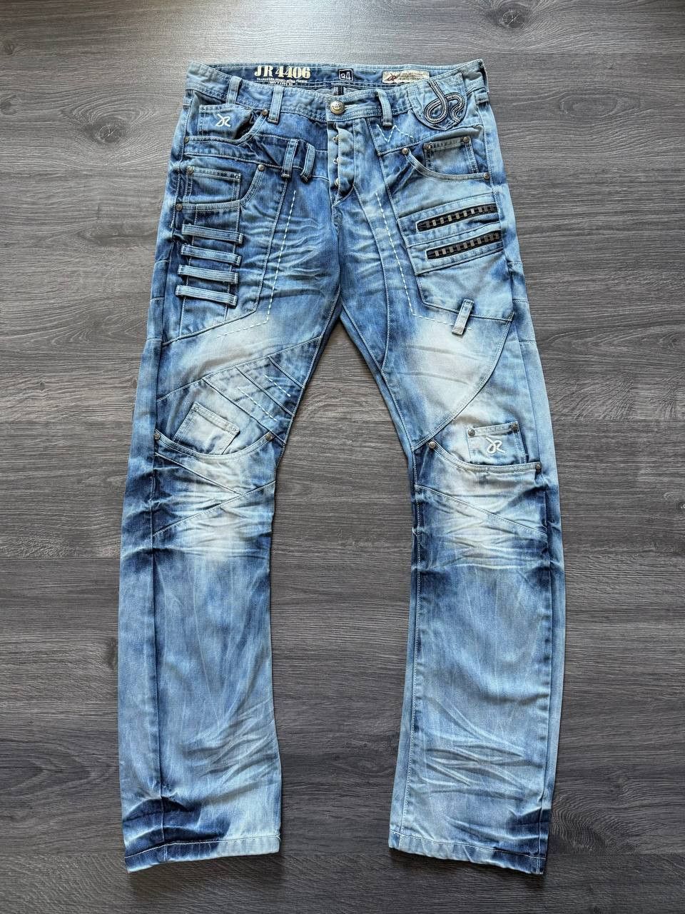 Japanese Brand JapRag By Okusama zaniki cargo denim pant trouser Jean Japan Size US 34 / EU 50 - 4 Thumbnail