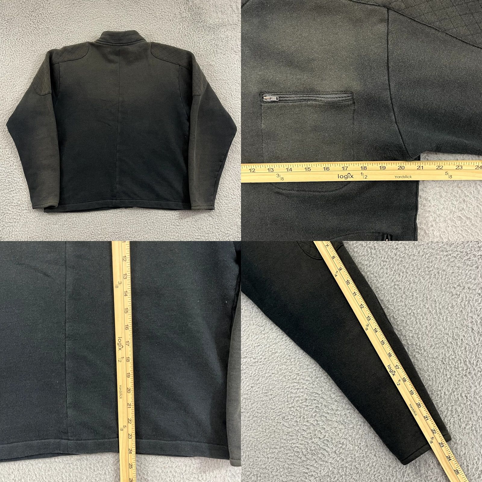 Harley Davidson VINTAGE Harley-Davidson Sweatshirt Womens Large Black Faded 90s Zip Biker Riding Ladies Large Zip Sweatshirt Black Size L / US 10 / IT 46 - 8 Thumbnail
