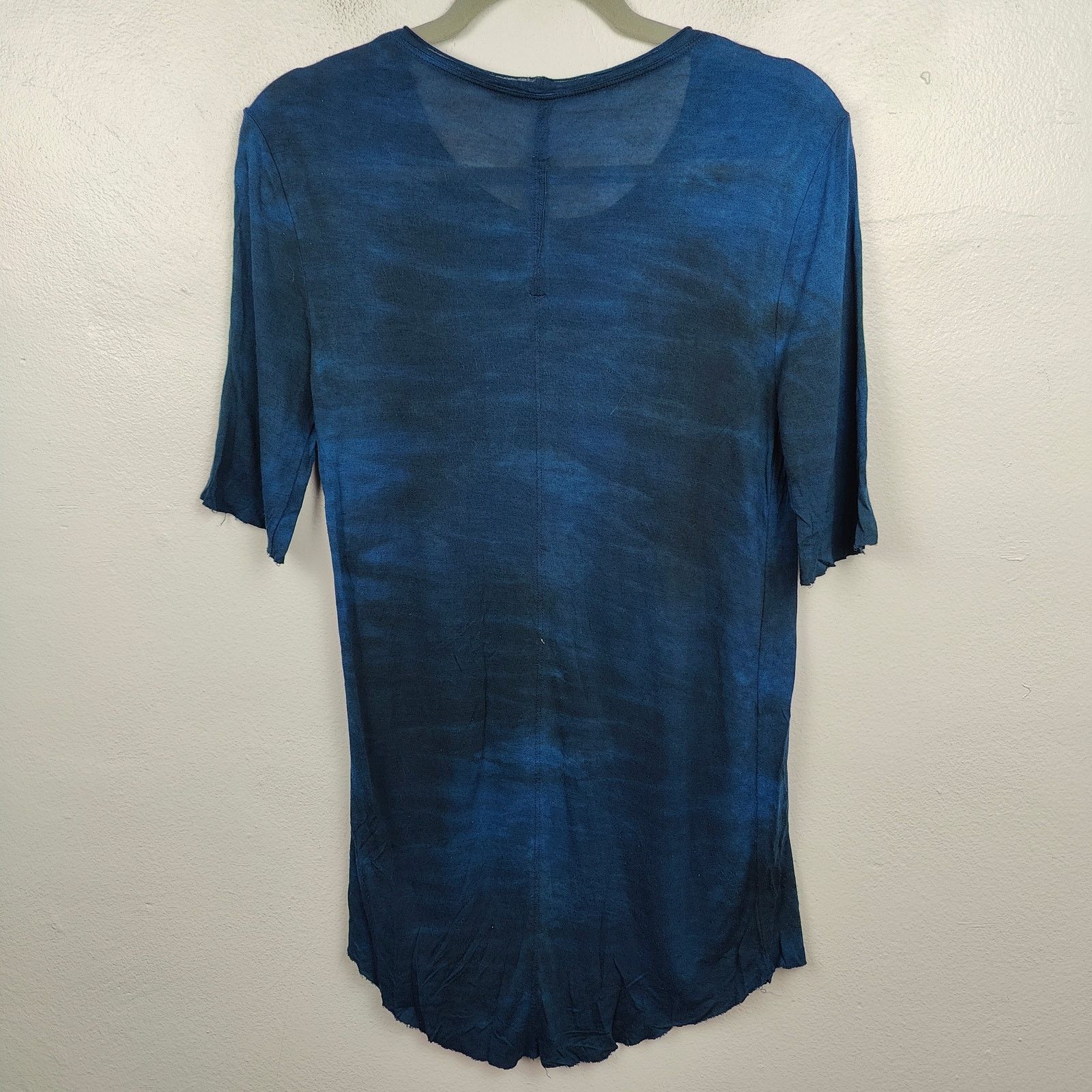Other Raquel Allegra Tie Dye Tunic Top Womens 0 XS Blue Black Size XS / US 0-2 / IT 36-38 - 5 Thumbnail