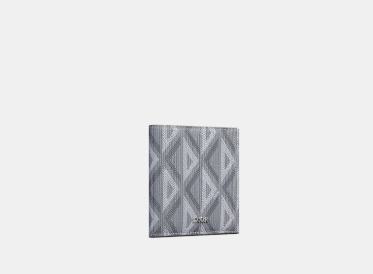 Dior o1w1db10325 2ESBH Size: OS / Vertical Bifold Wallet in Grey Size ONE SIZE - 2 Thumbnail