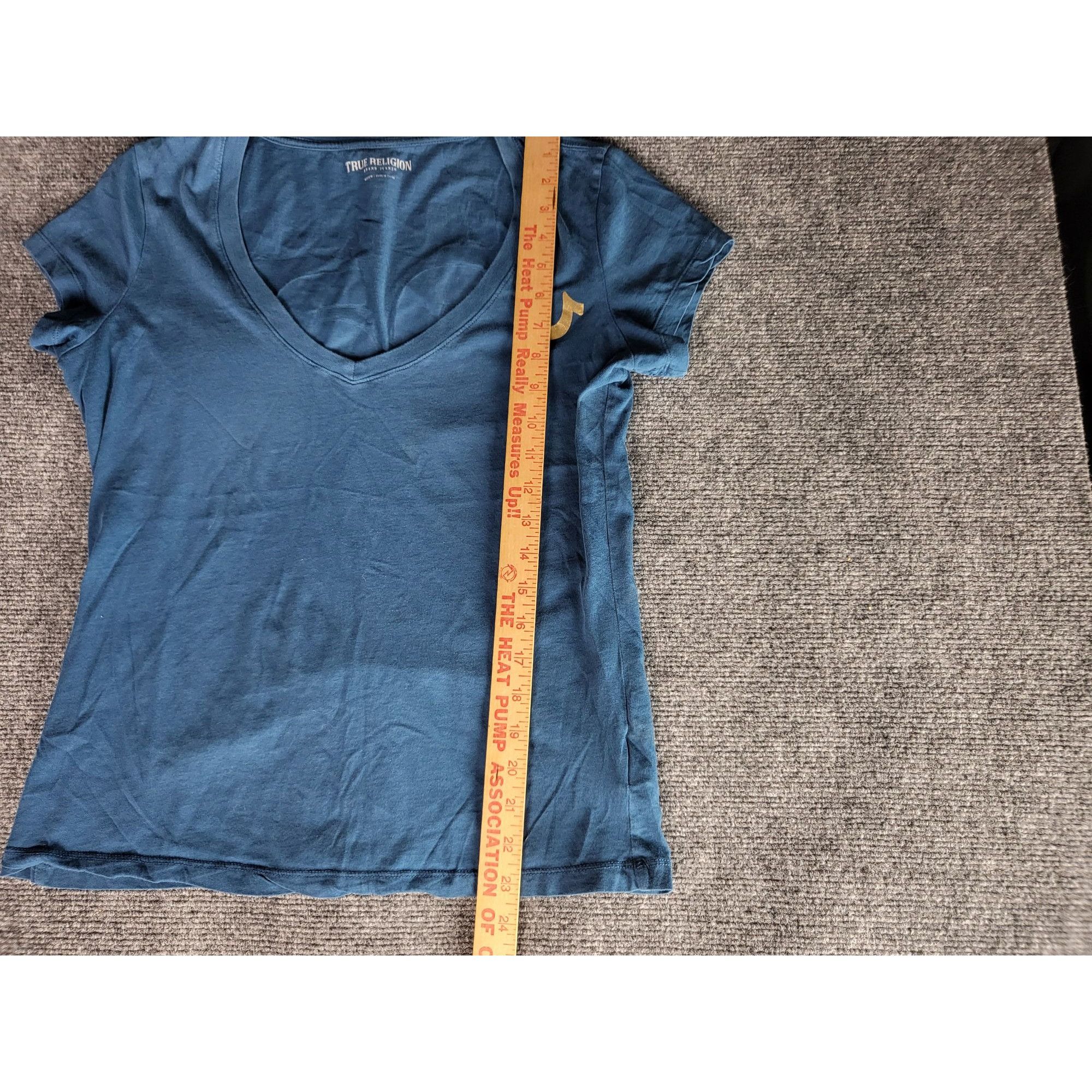 True Religion True Religion Victorious True Slim V Neck Tshirt Women Sz M Size M / US 6-8 / IT 42-44 - 2 Thumbnail