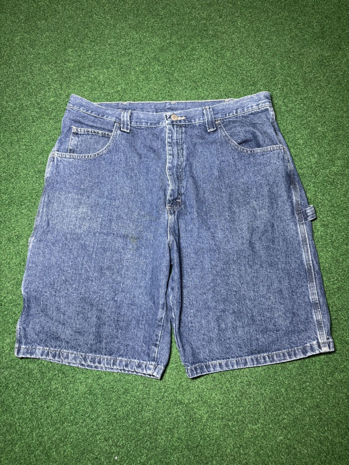 Wrangler Y2K Wrangler Carpenter Jorts Relaxed Skater Denim Shorts Size US 38 / EU 54 - 4 Thumbnail