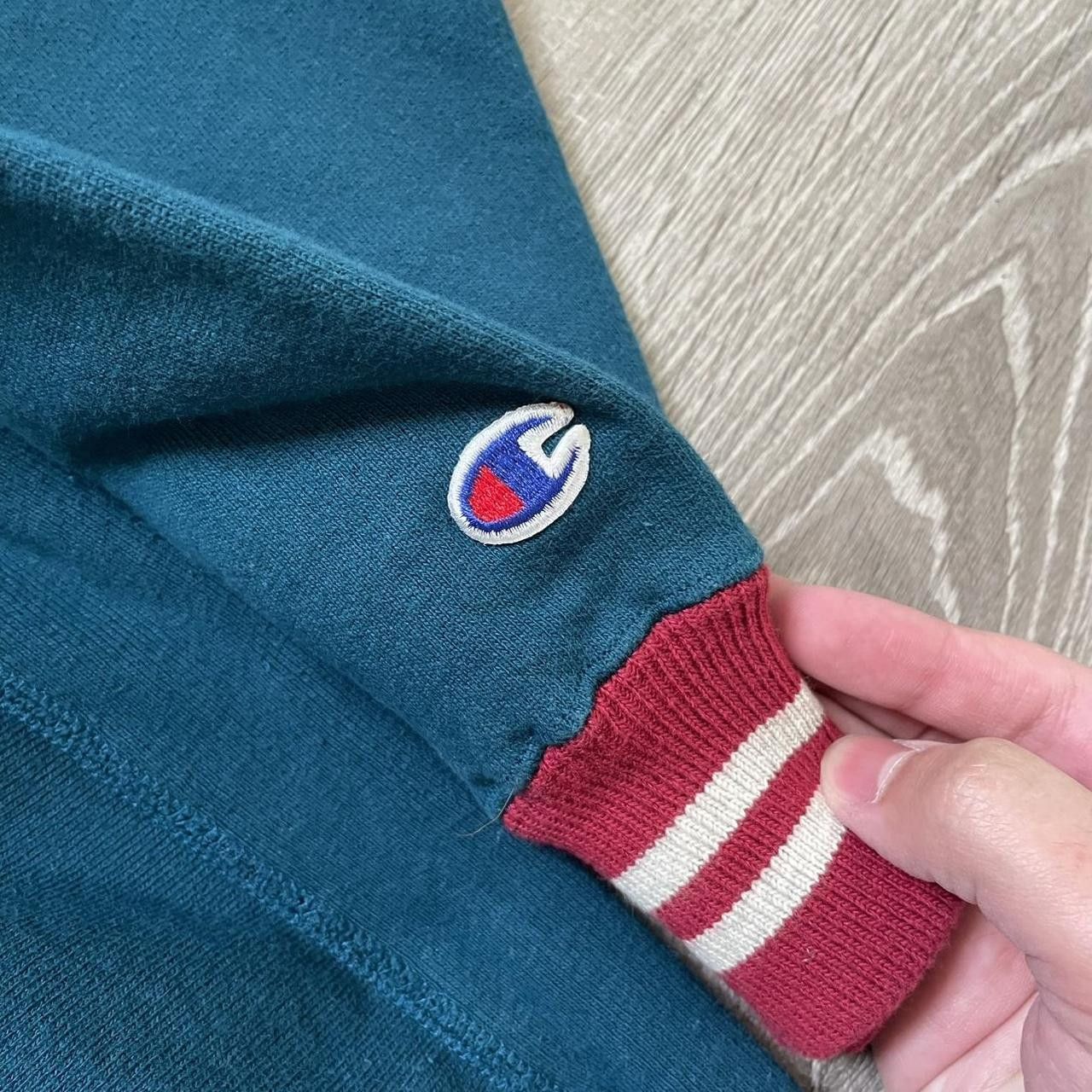 Champion × Vintage Rare Champion 90s Vintage USA Made L Embroidered Tag Hoodie Size US XXL / EU 58 / 5 - 3 Thumbnail