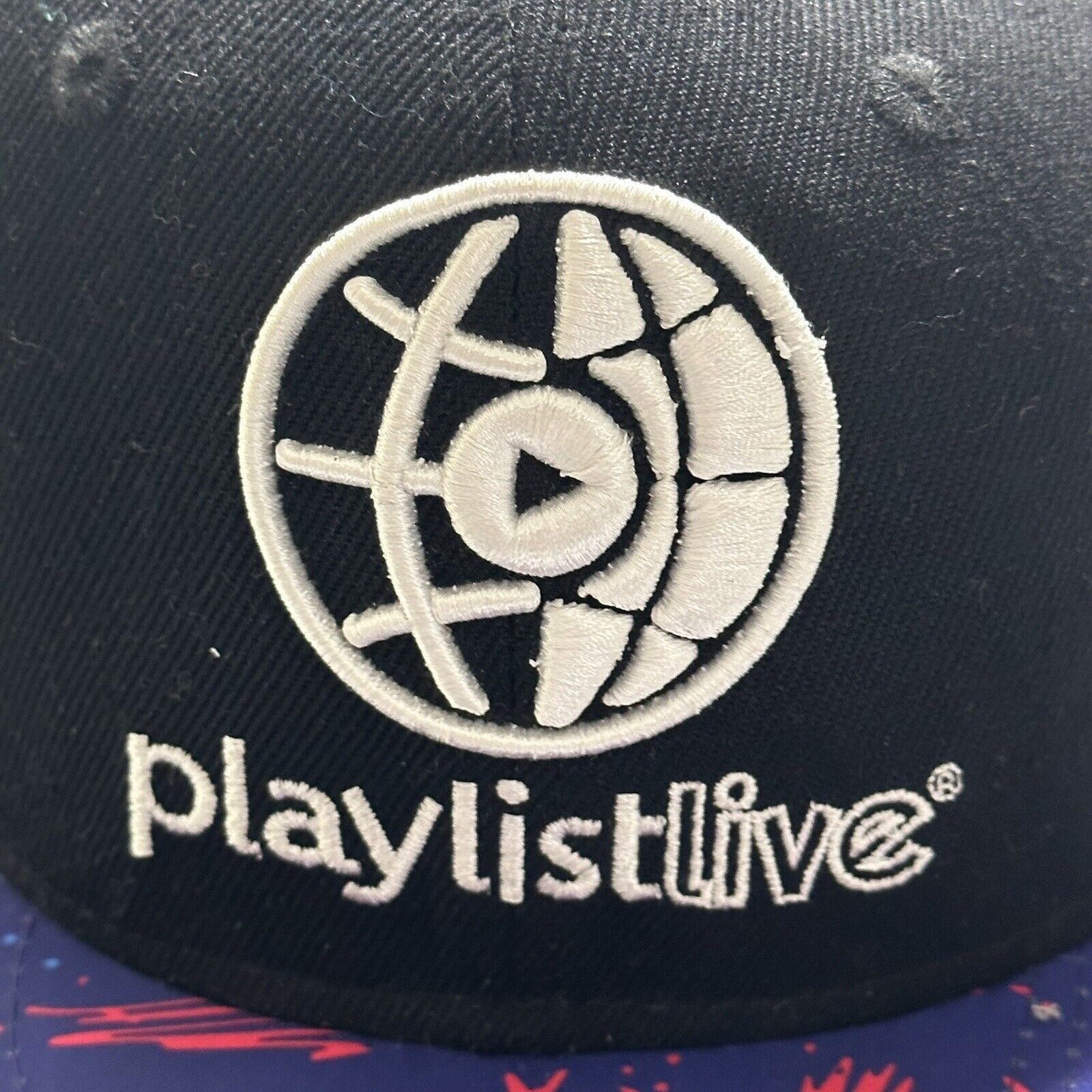 Other Playlist Live Black Embroidered Hat Baseball Cap Size ONE SIZE - 7 Thumbnail