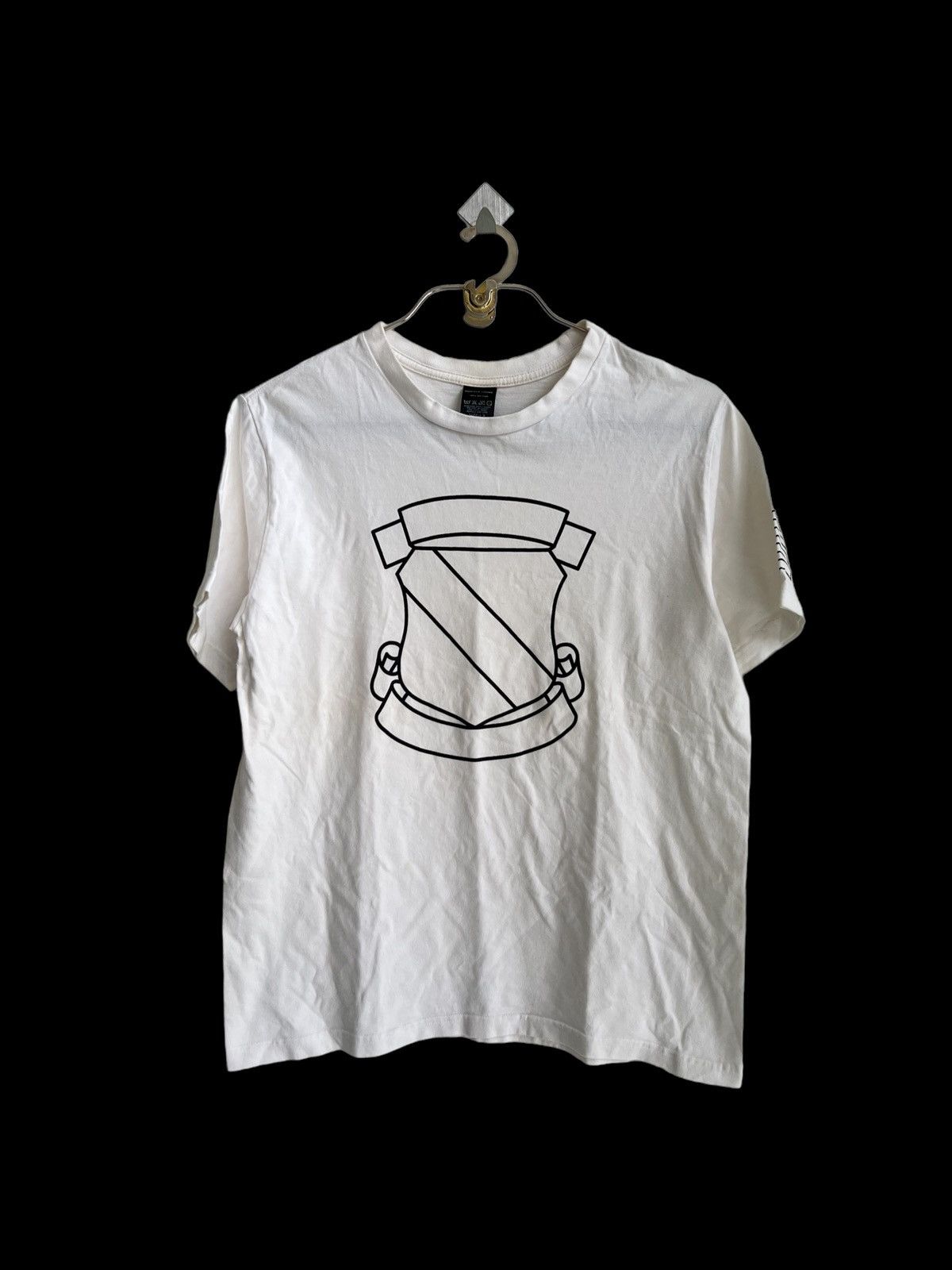 Number (N)ine SS01 Number Nine Miyashita Shield Emblem White Shirt Size US M / EU 48-50 / 2 - 3 Thumbnail
