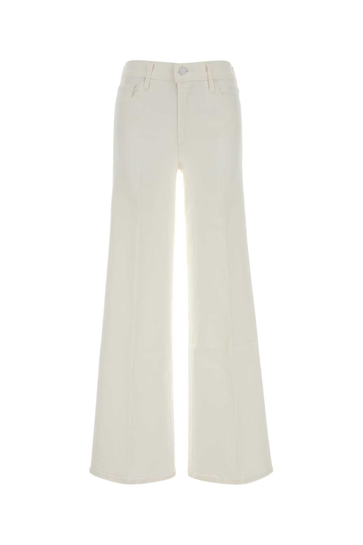 White Stretch Denim The Twister Jeans