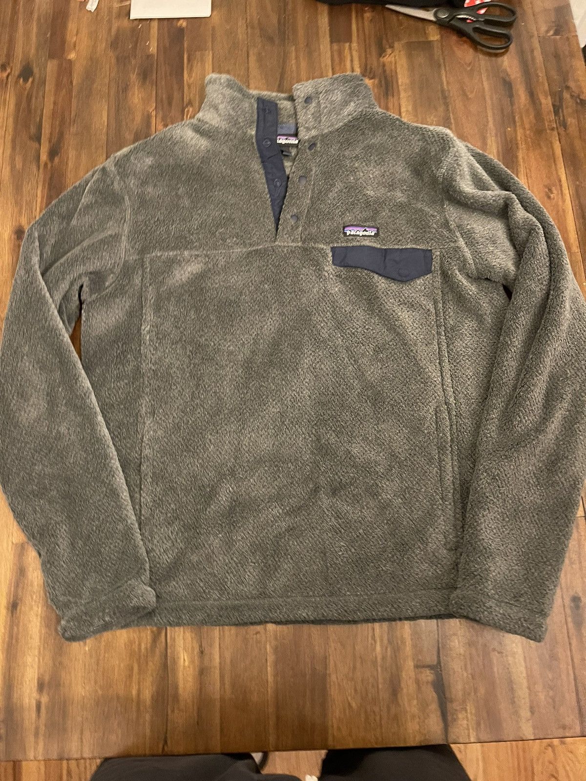 image of Patagonia Synchilla Snap T Pullover - Size L in Grey, Men's