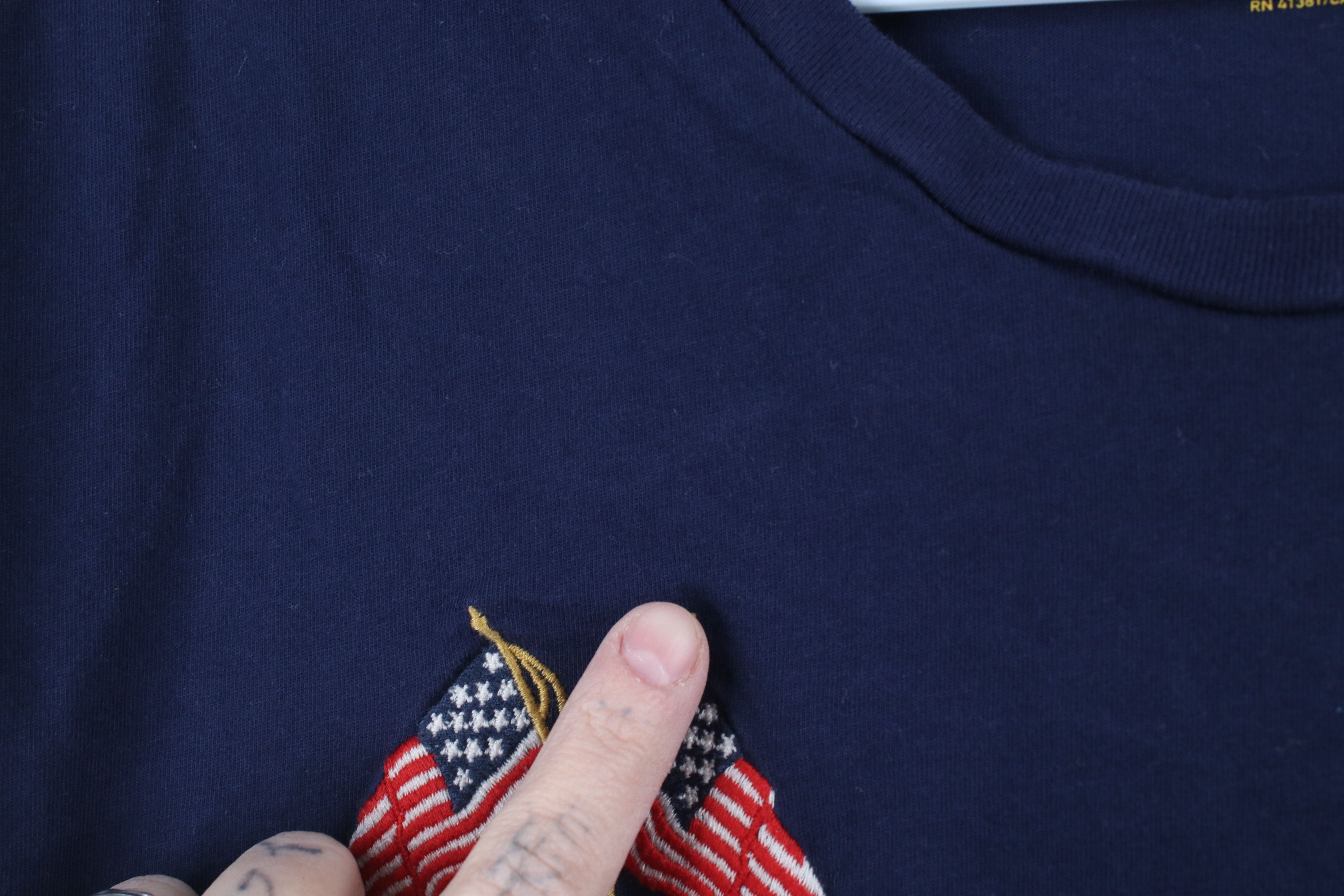 Ralph Lauren × Vintage Vintage Y2K Ralph Lauren USA Flags Short Sleeve T-Shirt Size US L / EU 52-54 / 3 - 7 Thumbnail