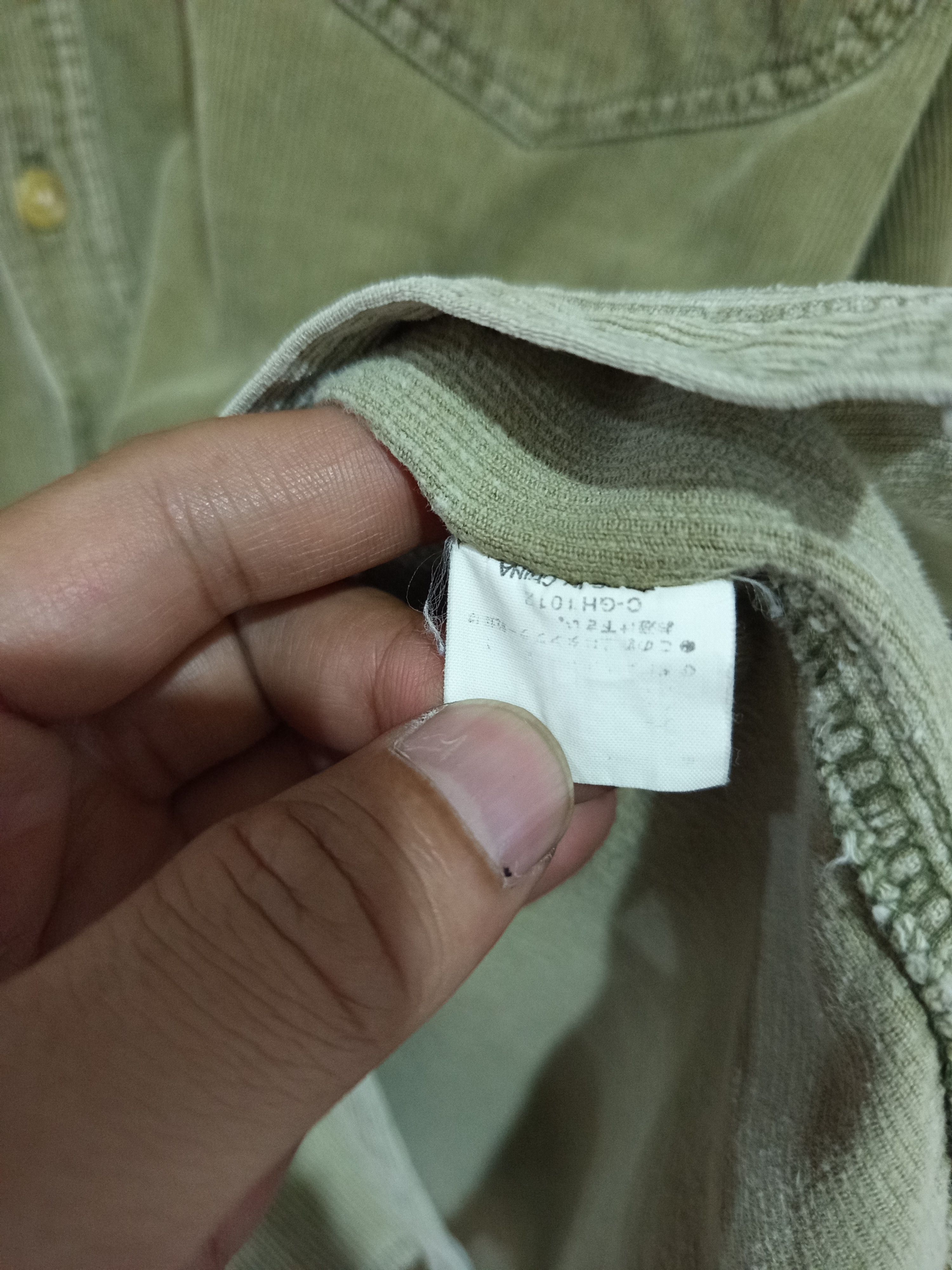 Spruce 1990s Spruce Corduroy Work Shirt Olive Green Size US L / EU 52-54 / 3 - 10 Thumbnail