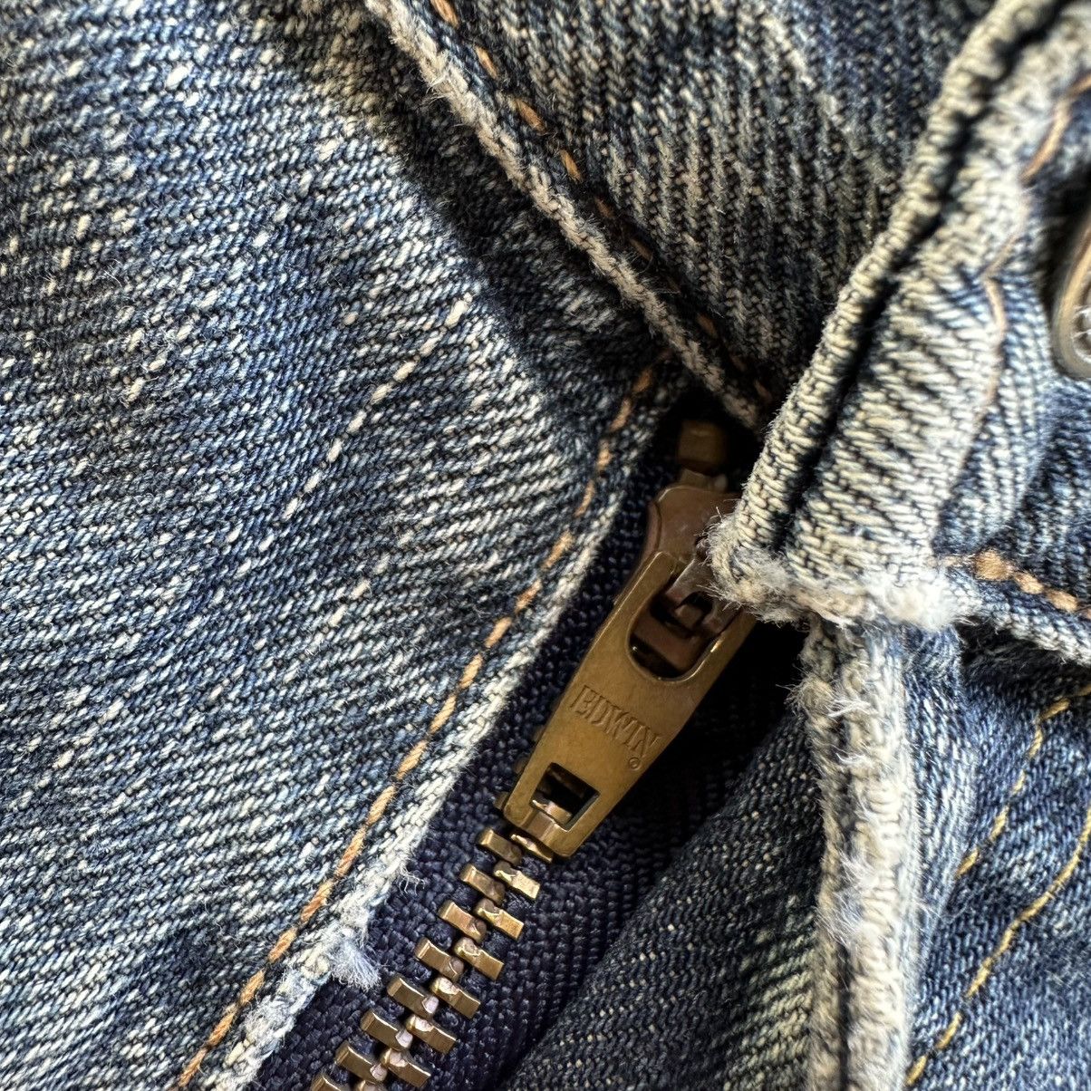 Edwin × Jean × Vintage Vintage Edwin Distressed Faded Denim Jean Pant W29 Size US 29 - 5 Thumbnail