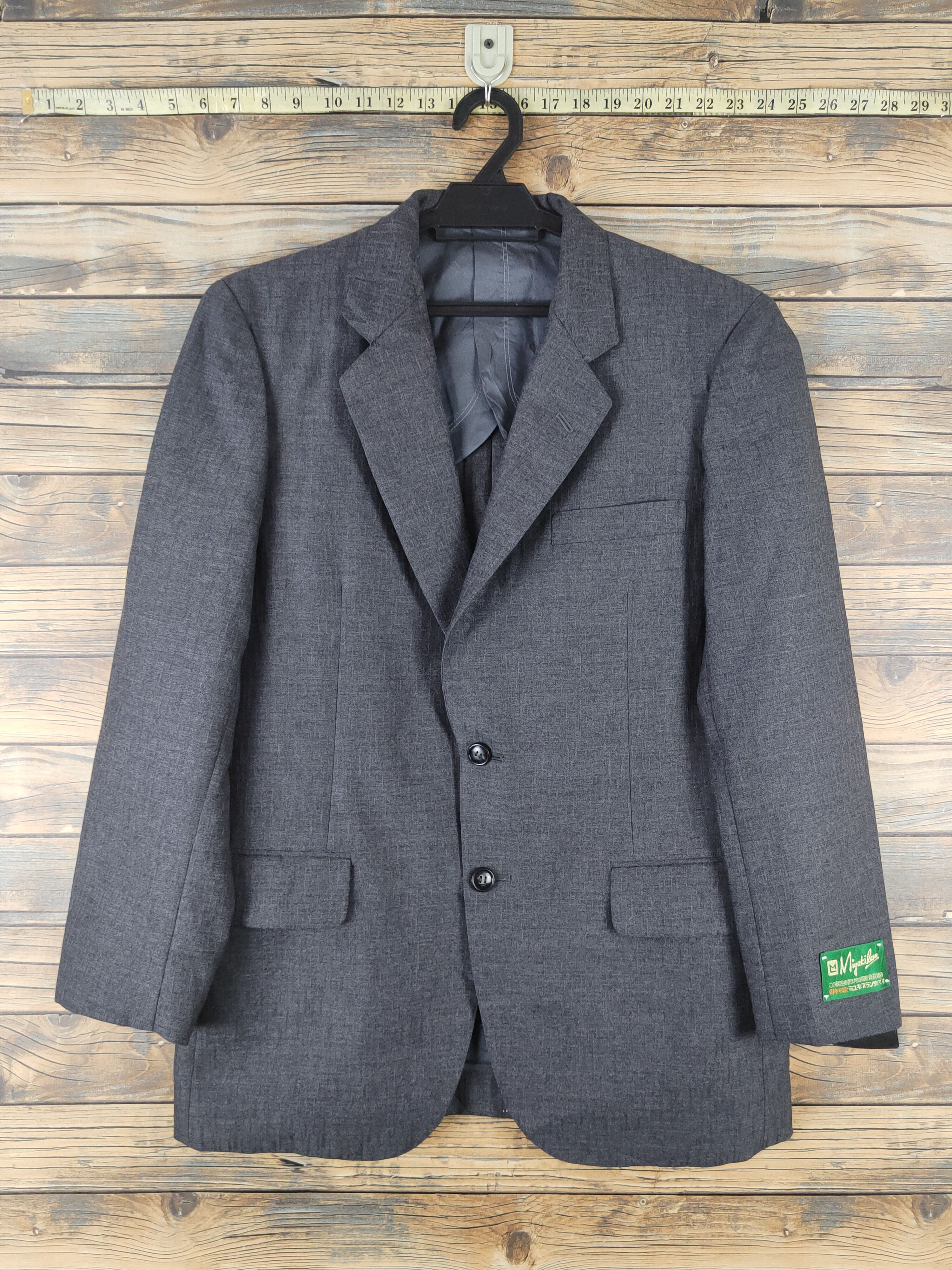 Vintage Luxury Vintage 🔥Miyukilan Dark Gray Blazers Size US M / EU 48-50 / 2 - 1 Thumbnail