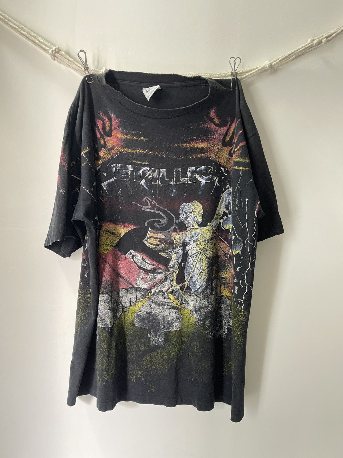Band Tees × Vintage Vintage Metallica Size US XL / EU 56 / 4 - 1 Thumbnail