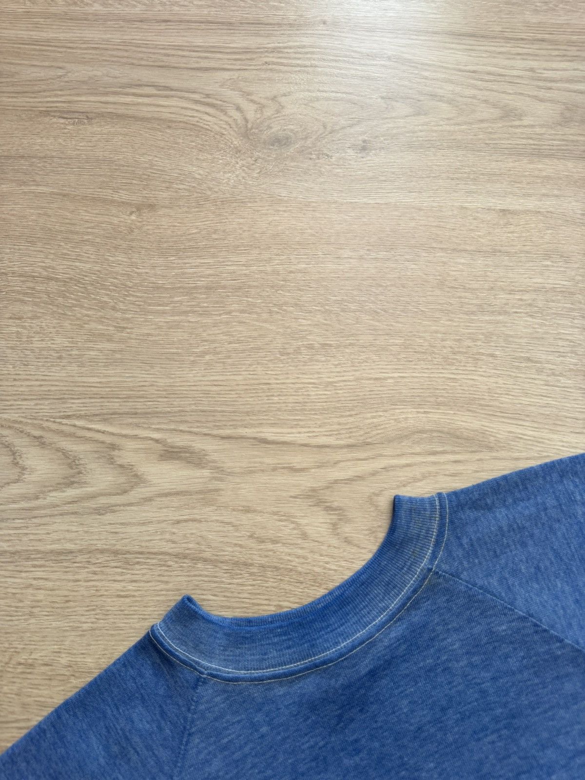 Levi's Vintage 80’s Levi’s Blue Sunfaded Distressed Blue Sweatshirt Size M / US 6-8 / IT 42-44 - 6 Thumbnail