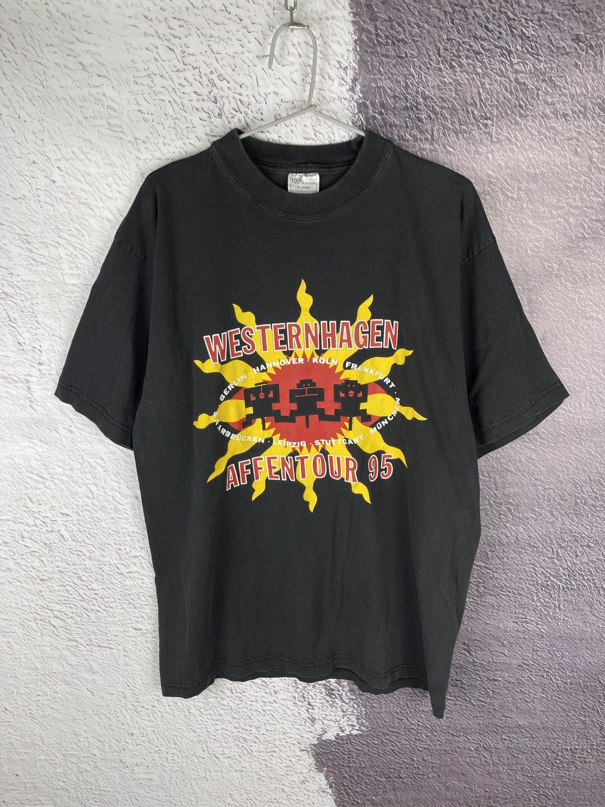 westernhagen affentour 1995 vintage rare Germany band tee