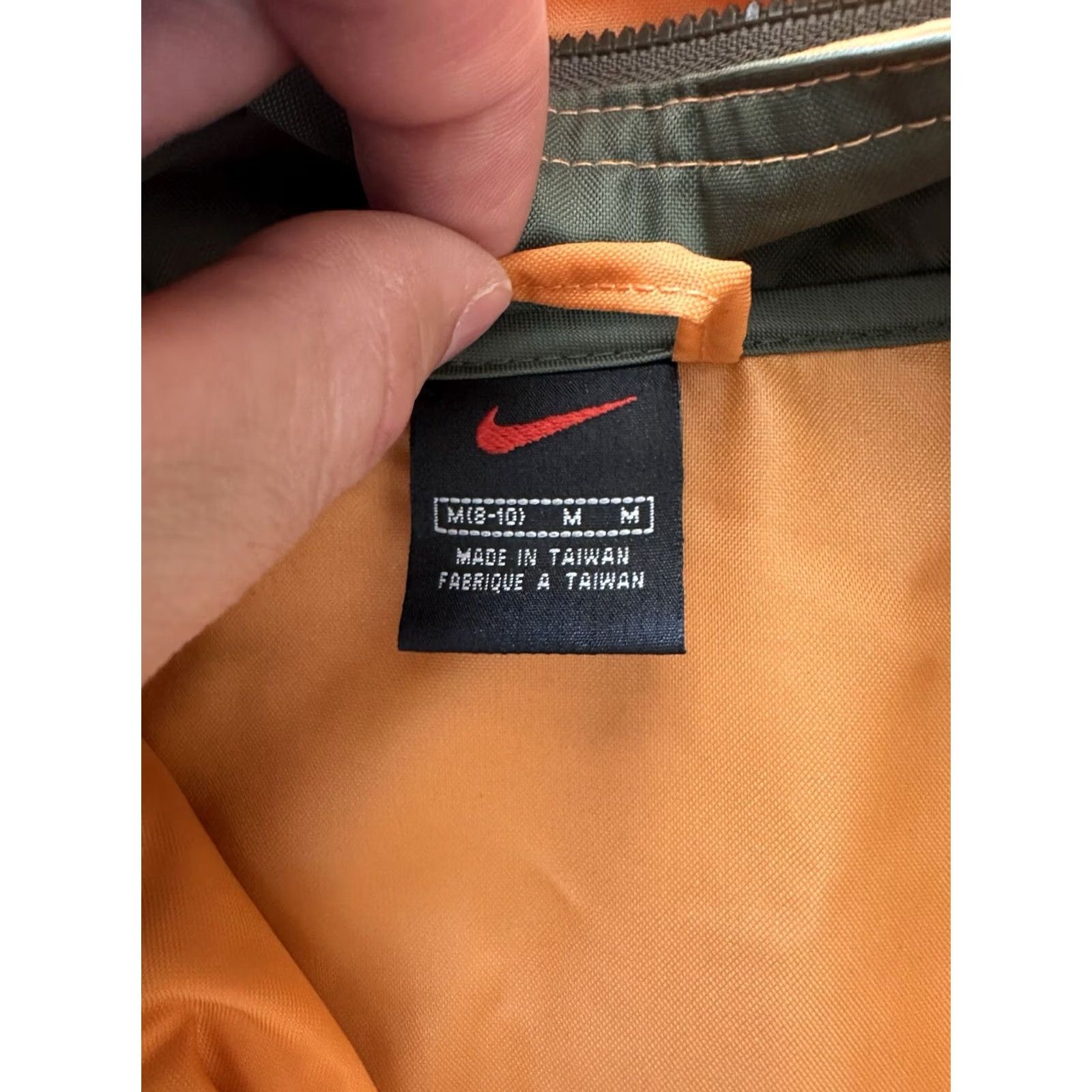 Nike VINTAGE Nike Swoosh Windbreaker Jacket M Men Orange 90s Logo Rare Size US M / EU 48-50 / 2 - 5 Thumbnail