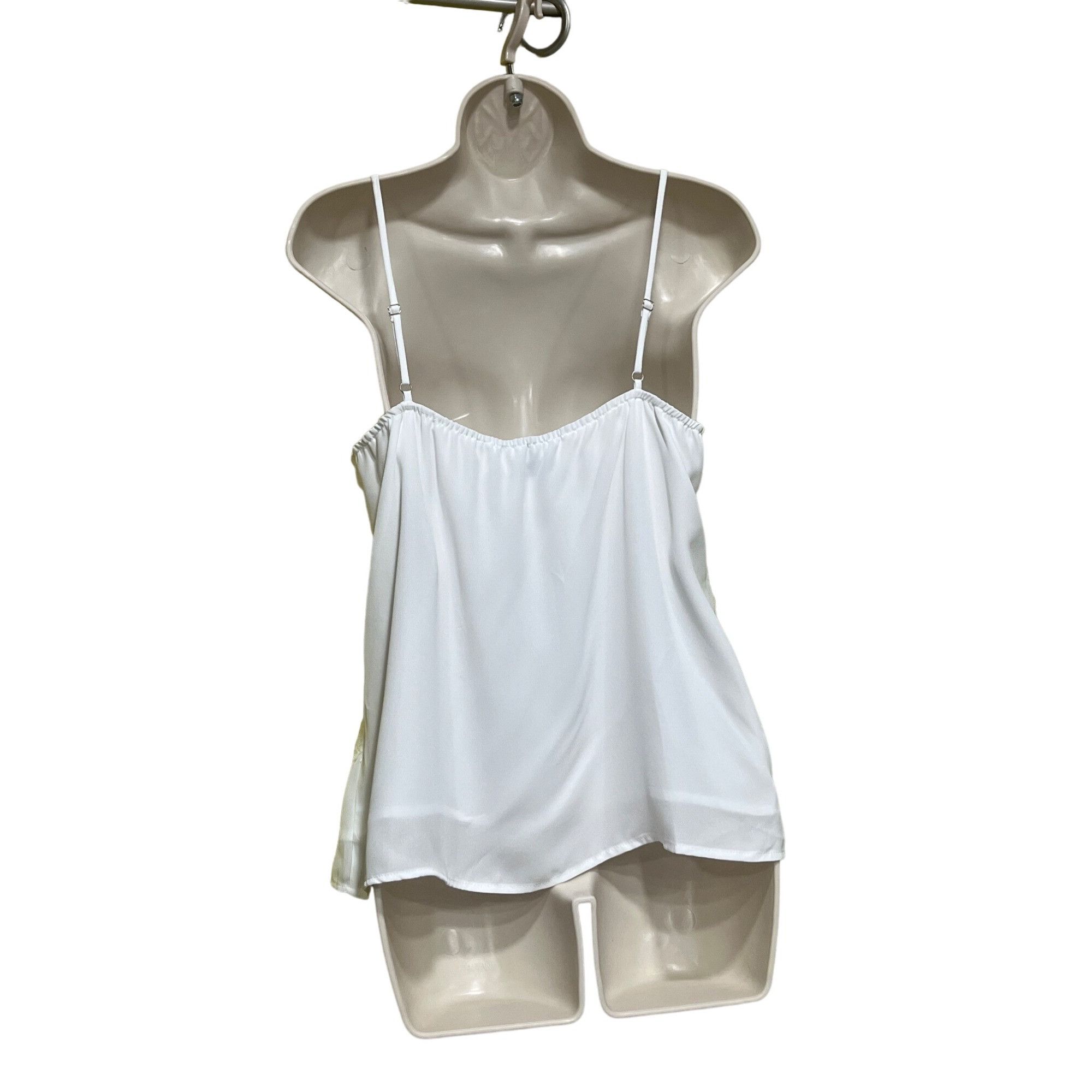 Other LUSH Lace Trim V-neck Chiffon Camisole, Ivory, S Size S / US 4 / IT 40 - 8 Thumbnail