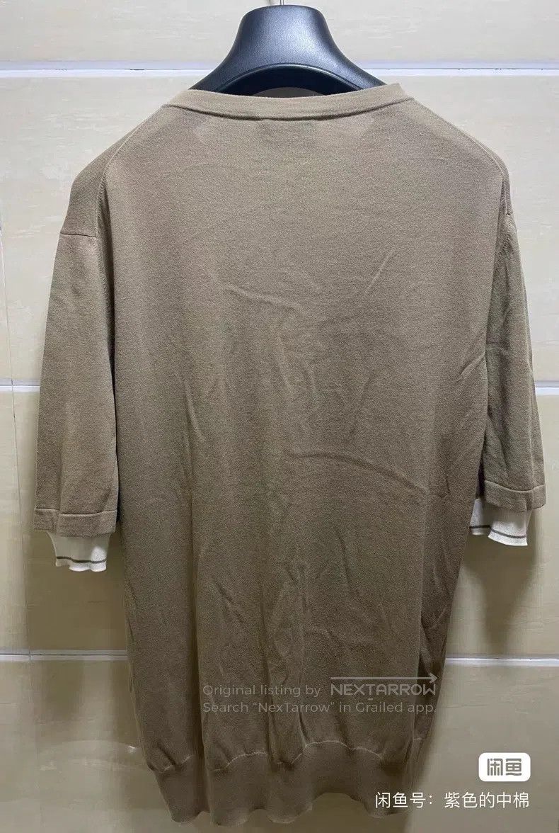 Hermes Hermes Knitted short-sleeve t-shirt (Henley collar) Size US M / EU 48-50 / 2 - 2 Thumbnail