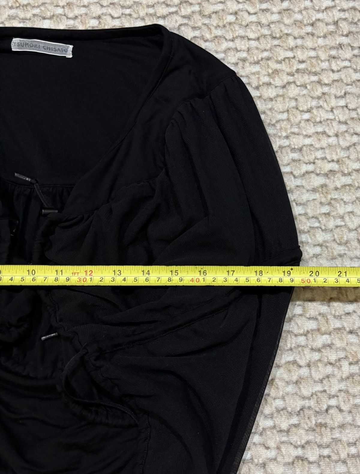 Tsumori Chisato Tsumori Chisato Black Top Rayon Miyake Blouse Size M / US 6-8 / IT 42-44 - 12 Thumbnail