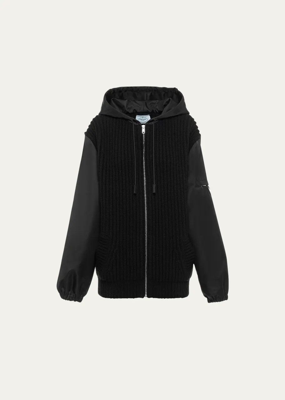 prada cashmere and nylon jacket