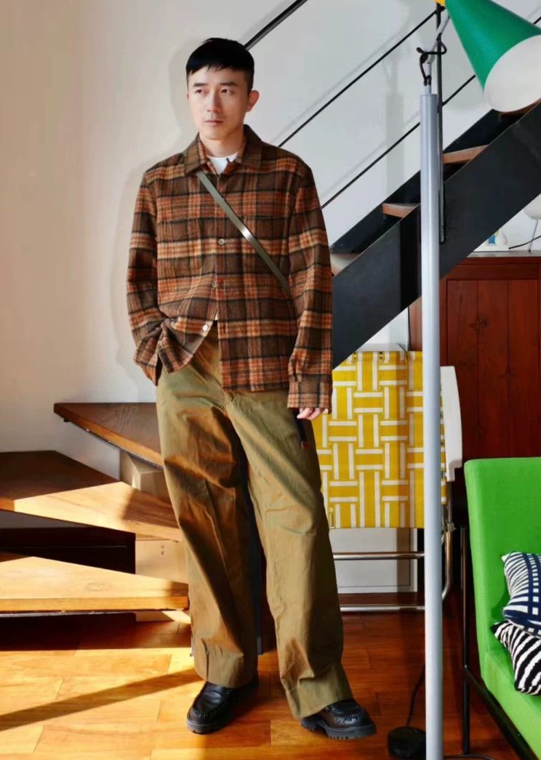 Our LegacyPlaid tweed coat