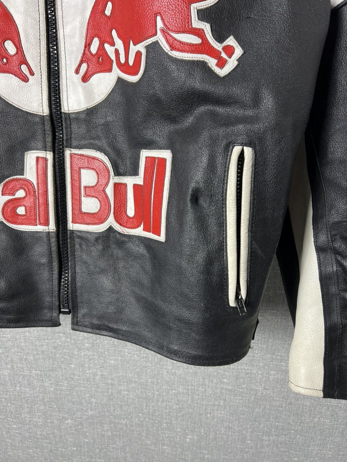 Genuine Leather × Red Bull × Vintage REAL BULL Racing Leather Jacket Biker Alpinestars Michelin Size US L / EU 52-54 / 3 - 6 Thumbnail
