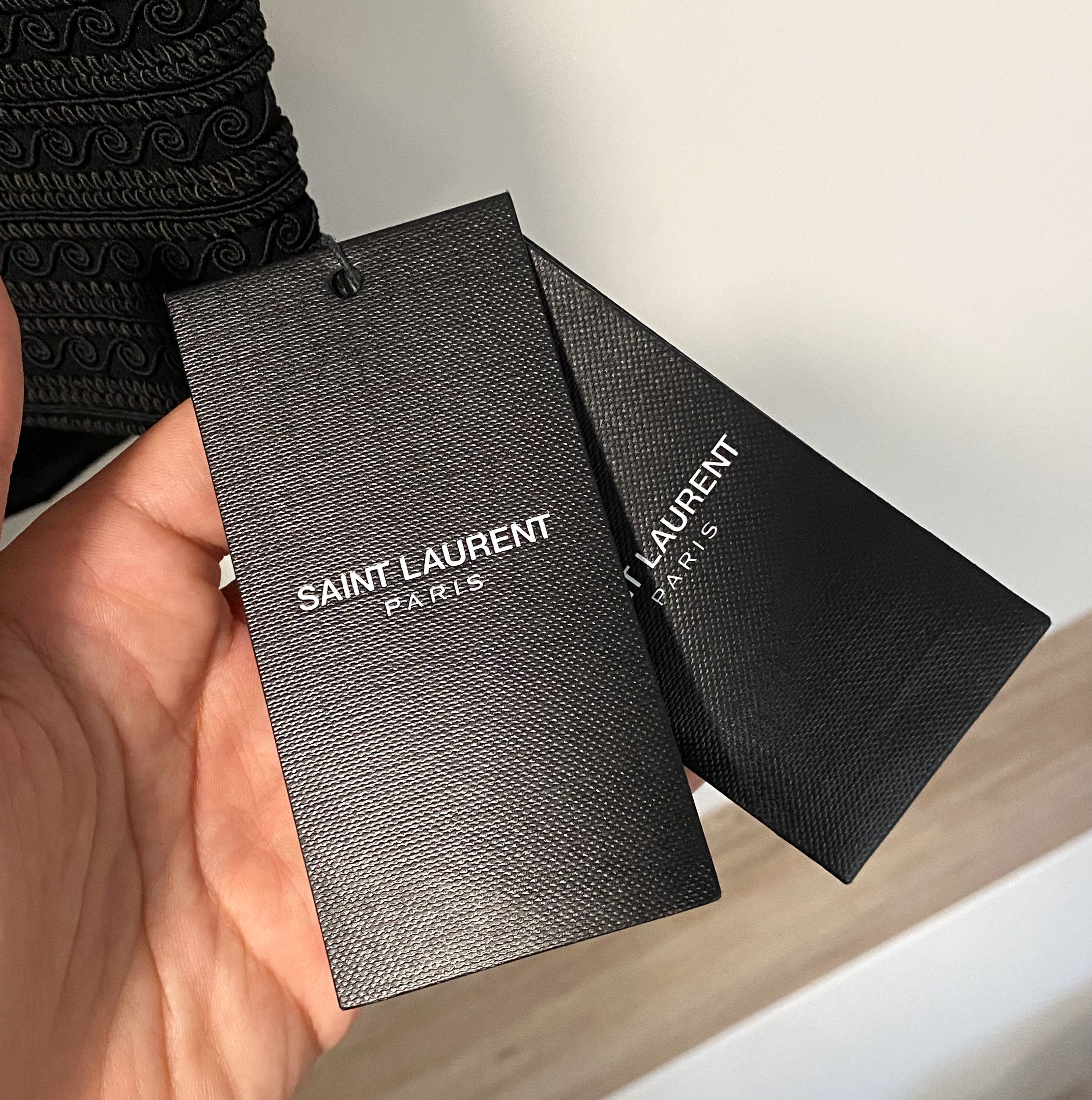 Saint Laurent Paris SAINT LAURENT 3690$ Embroidered Dress In Black Silk Crepe Size S / US 4 / IT 40 - 20 Thumbnail