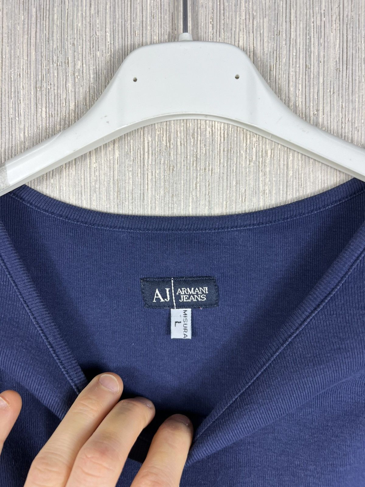 Giorgio Armani Vintage Giorgio Armani archival jeans navy star long sleeve Size US S / EU 44-46 / 1 - 14 Thumbnail