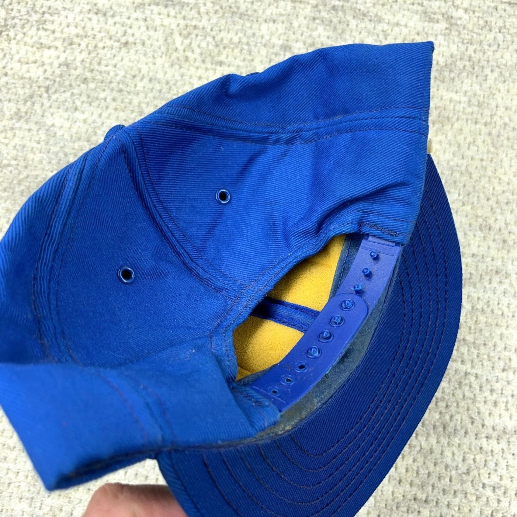 Vintage VINTAGE Ashland Petroleum Trucker Hat Cap Snapback Made In USA 80s Patch Oil Gas Blue One Size Mens Adjustable Breathable Twill Cotton Polyester Hat Size ONE SIZE - 5 Thumbnail