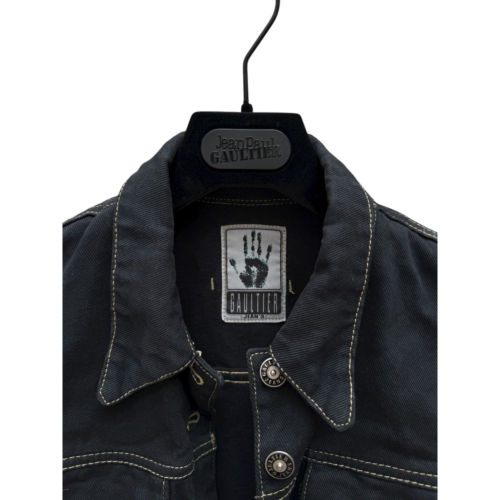 Jean Paul Gaultier Vintage Black Cotton Jacket Size S / US 4 / IT 40 - 4 Thumbnail