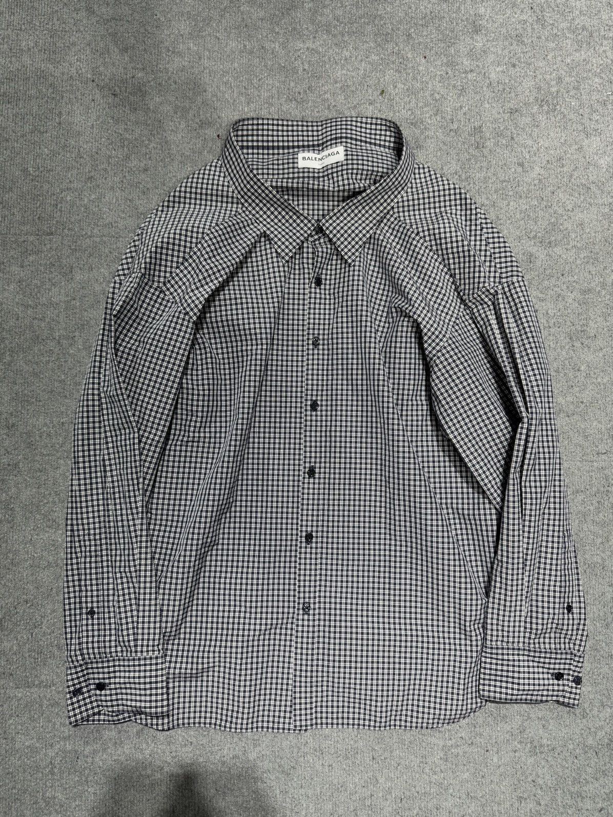 Balenciaga Balenciaga 17AW Check Swing Shirt Oversized Demna | Grailed