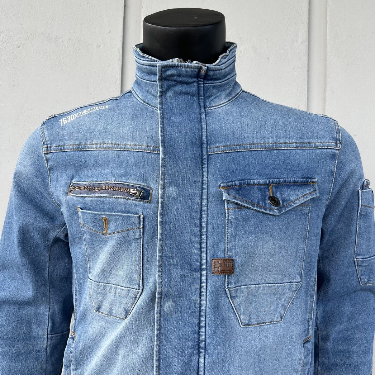 Japanese Brand I'z FRONTIER Stretch Denim Jacket Size US L / EU 52-54 / 3 - 8 Thumbnail
