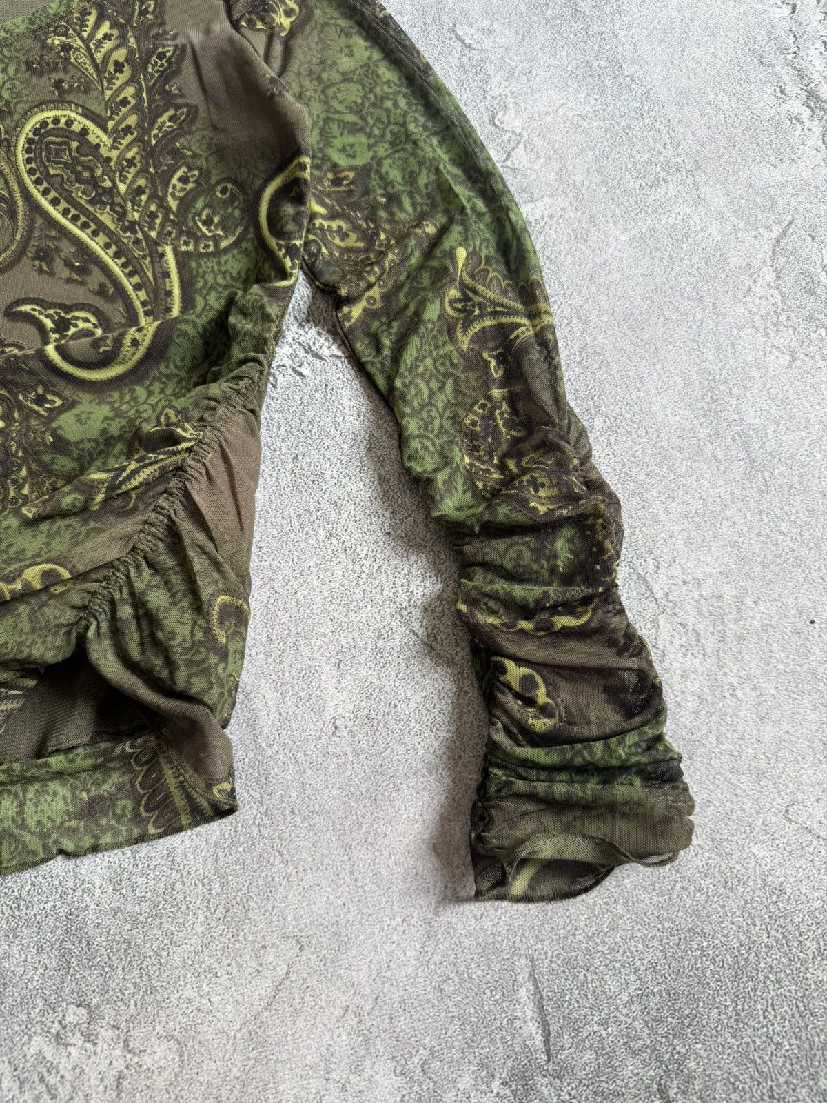 Japanese Brand Apanage all printed flowers mesh long sleeve style Gaultier Size M / US 6-8 / IT 42-44 - 7 Thumbnail