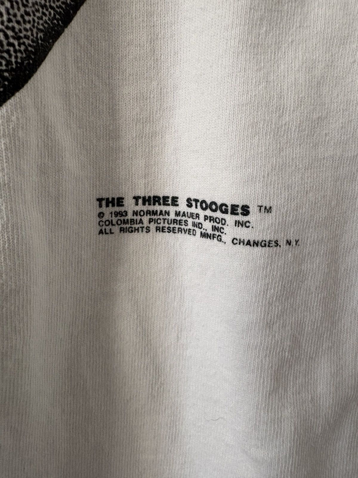 Changes Vintage 1993 Three Stooges Larry Fine Big Face Graphic T Size US XL / EU 56 / 4 - 2 Thumbnail