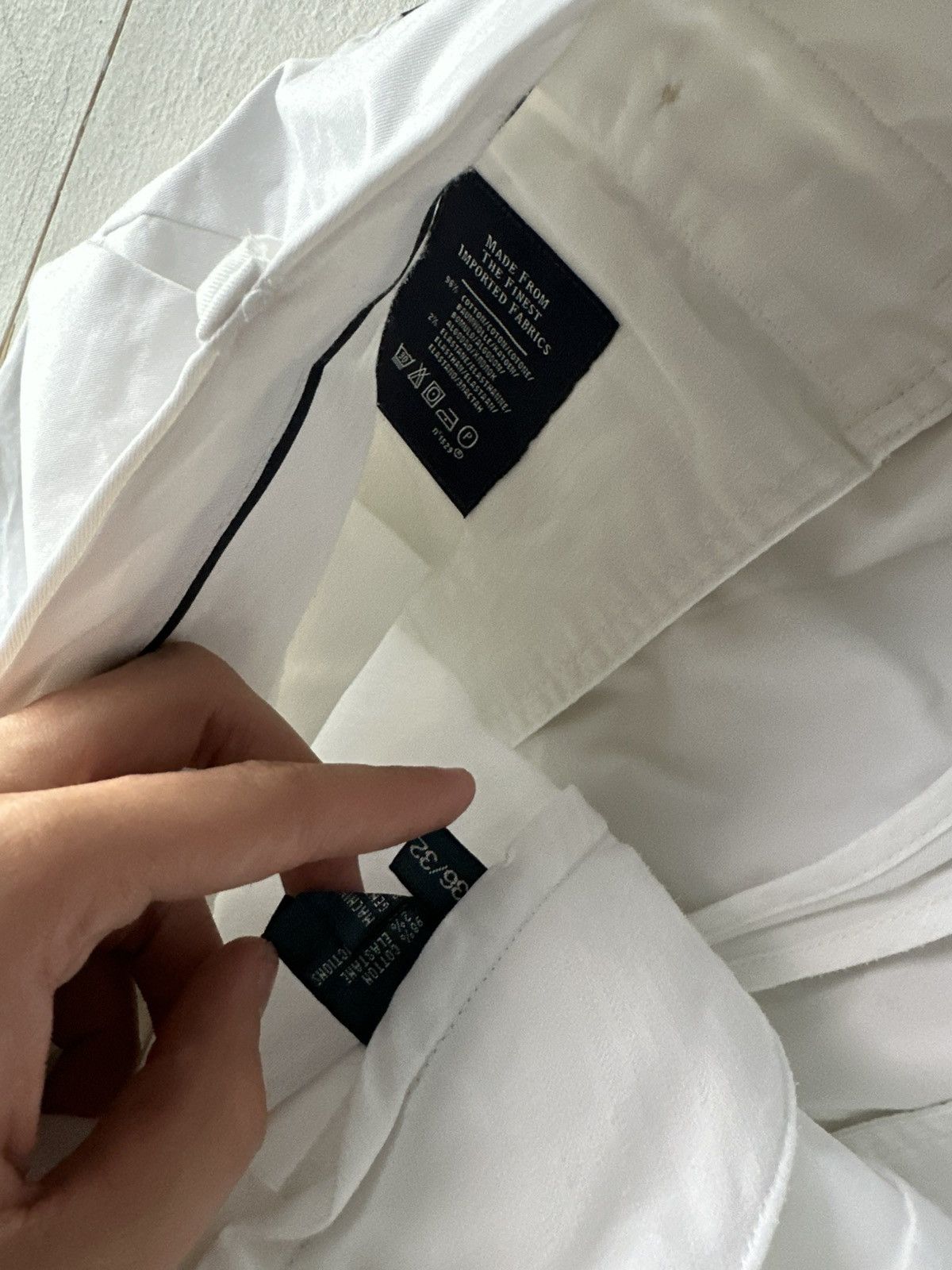 Polo Ralph Lauren LUXURY🚨Vintage Polo Ralph Lauren WHITE Baggy Pants Size US 36 / EU 52 - 4 Thumbnail