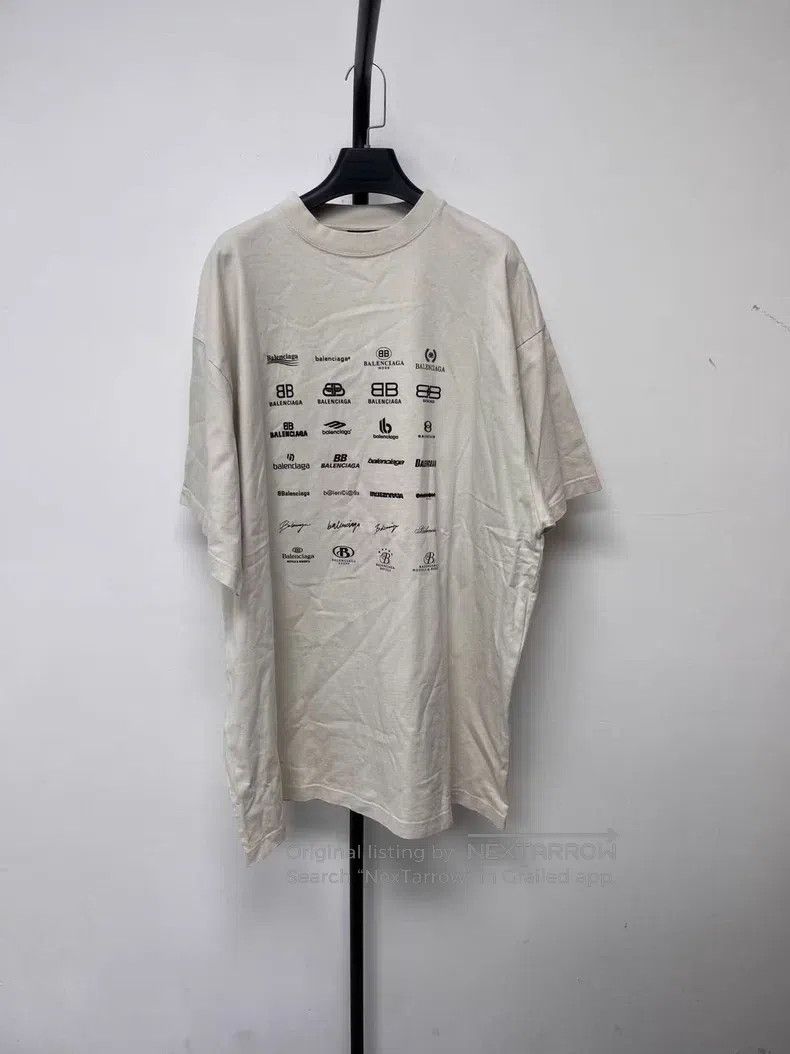 Balenciaga Balenciaga Alphabet Logo Printed Crew Neck Short Sleeve T- Size US L / EU 52-54 / 3 - 1 Thumbnail