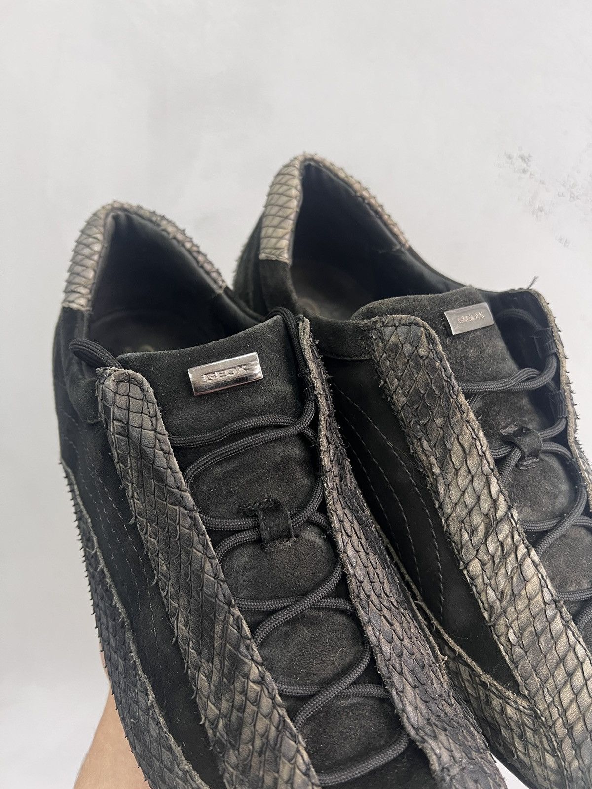 Hedi Slimane Rare guidi style python low-top leather shoes vintage y2k Size US 8.5 / EU 41-42 - 5 Thumbnail