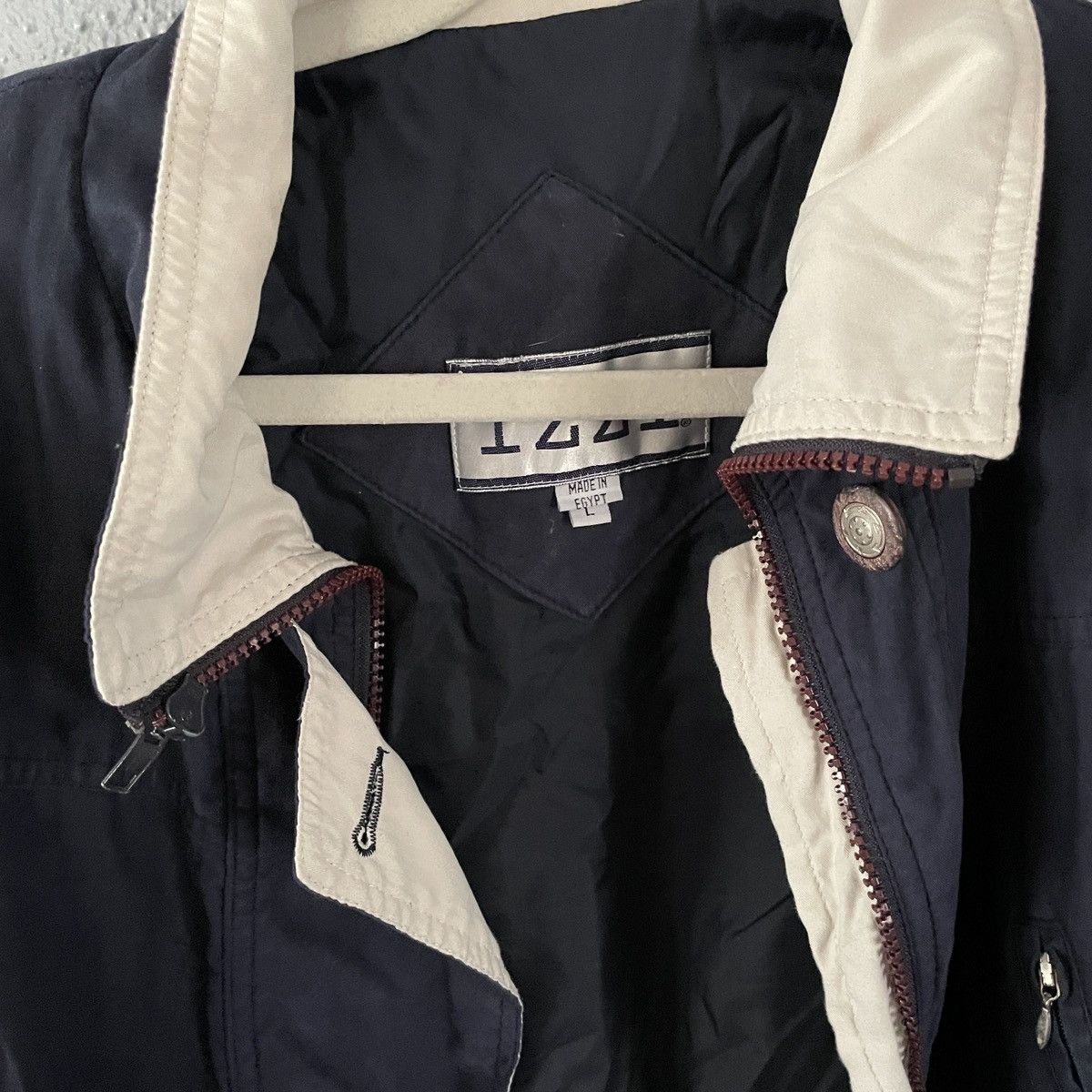 Vintage Vintage Izzi Navy Blue Rain Coat Light Jacket Men’s Size L Size US L / EU 52-54 / 3 - 5 Thumbnail