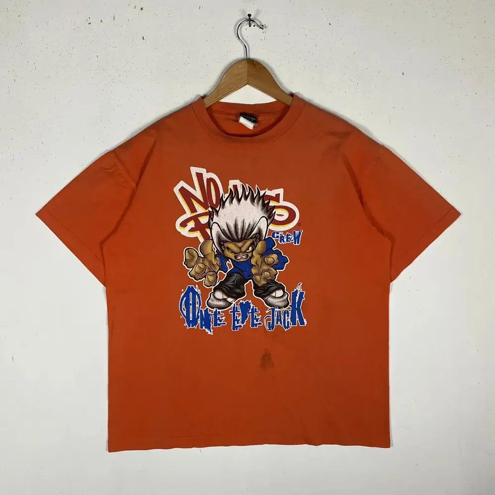 Vintage Vintage 00's NO RULES One Eye Jack Streetwear Hip-Hop Tee Size US L / EU 52-54 / 3 - 2 Thumbnail