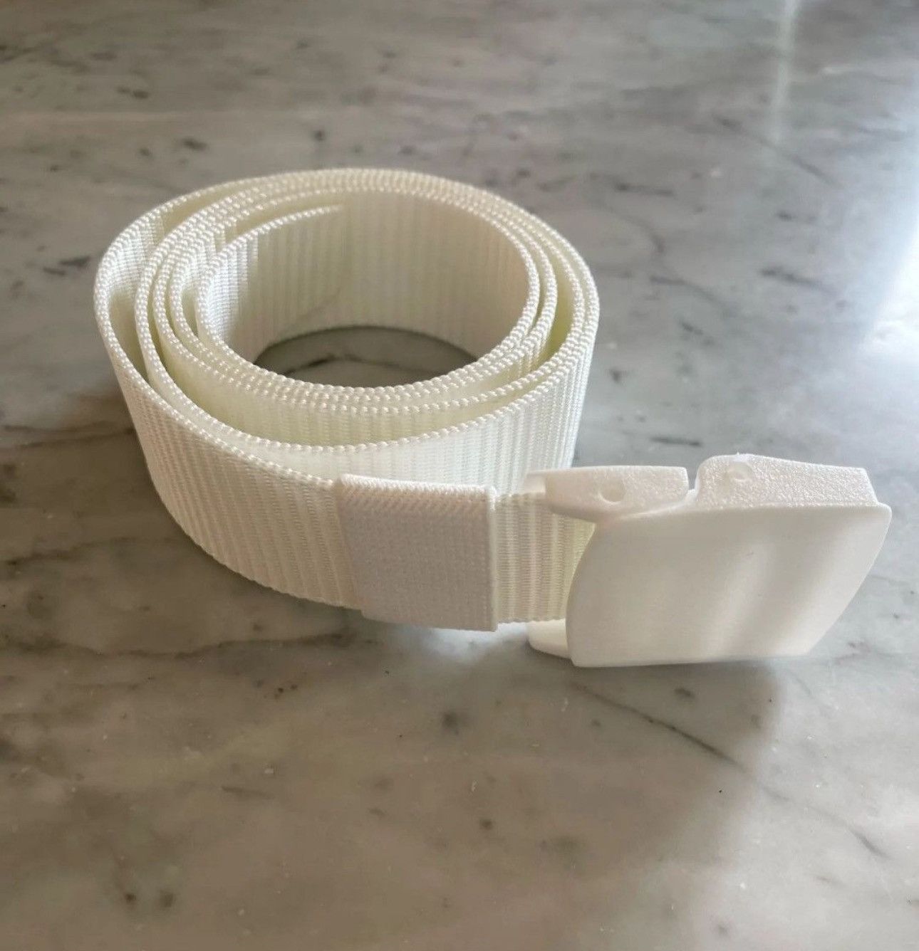Designer 120cm Smart Casual White Elegant Belt Size ONE SIZE - 4 Thumbnail