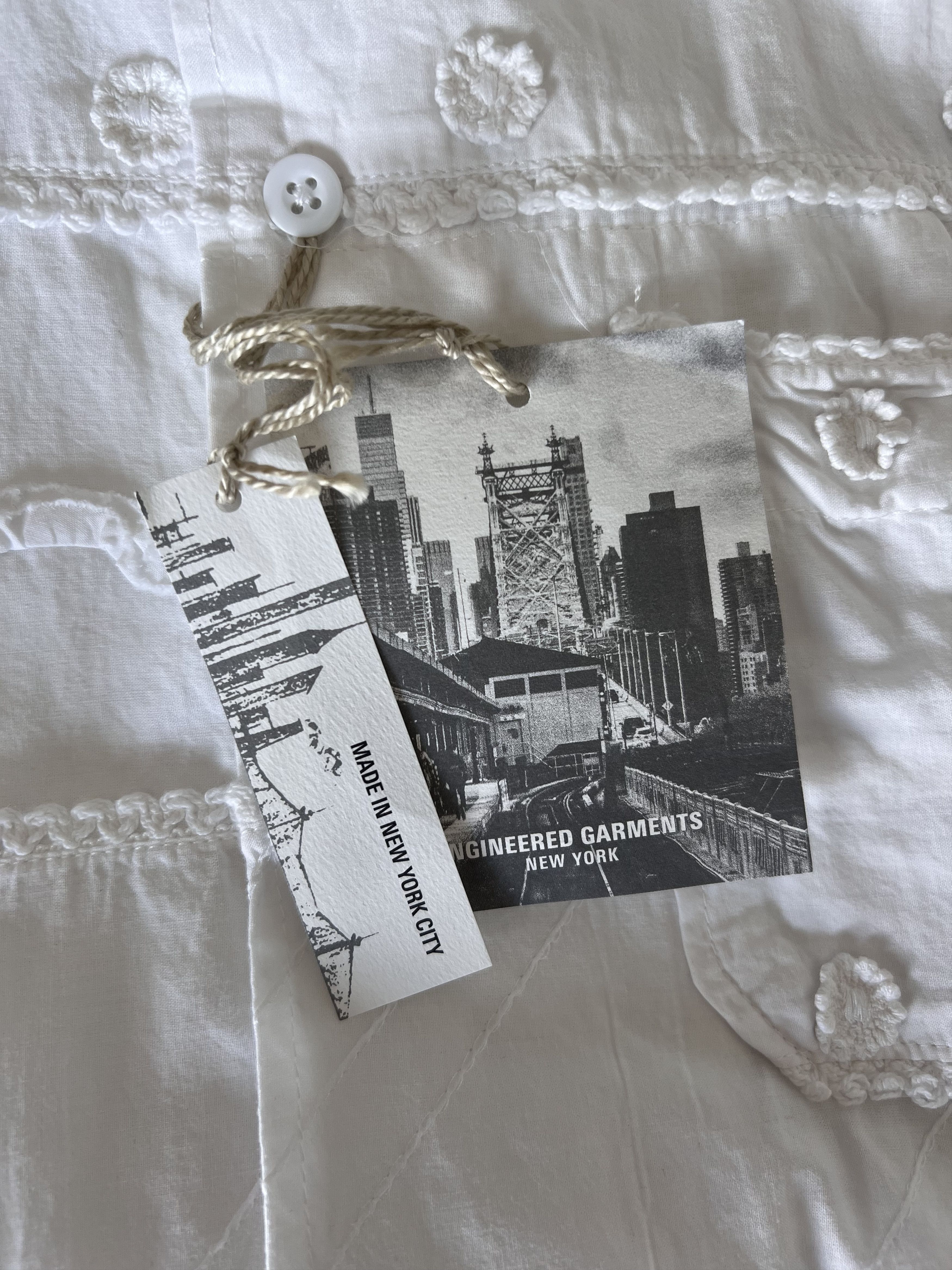 Engineered Garments Engineered Garments Mixed Patchwork Camp Shirt in White Size US M / EU 48-50 / 2 - 9 Thumbnail