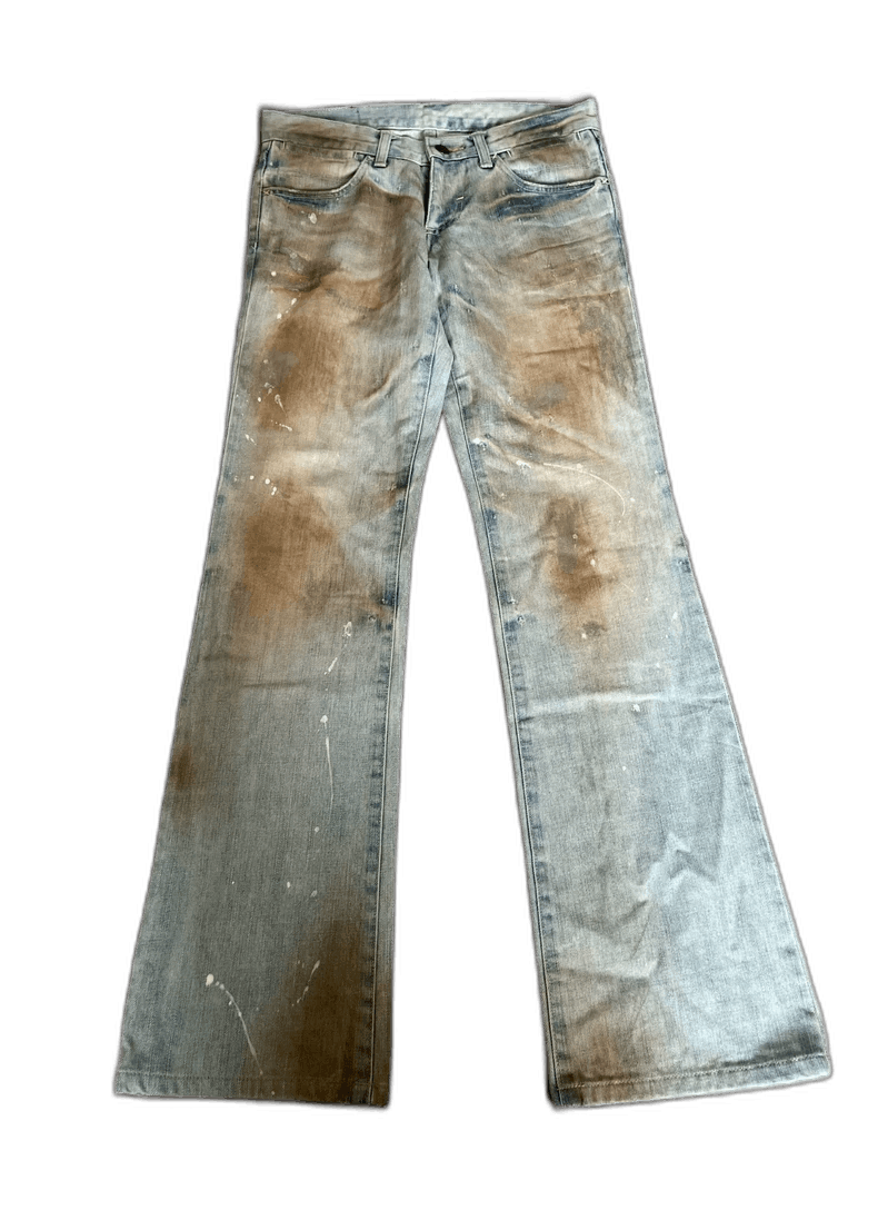 Yohji Yamamoto Vintage Tornado Mart Distressed Denim Pants-2506 Size 30" / US 8 / IT 44 - 1 Thumbnail