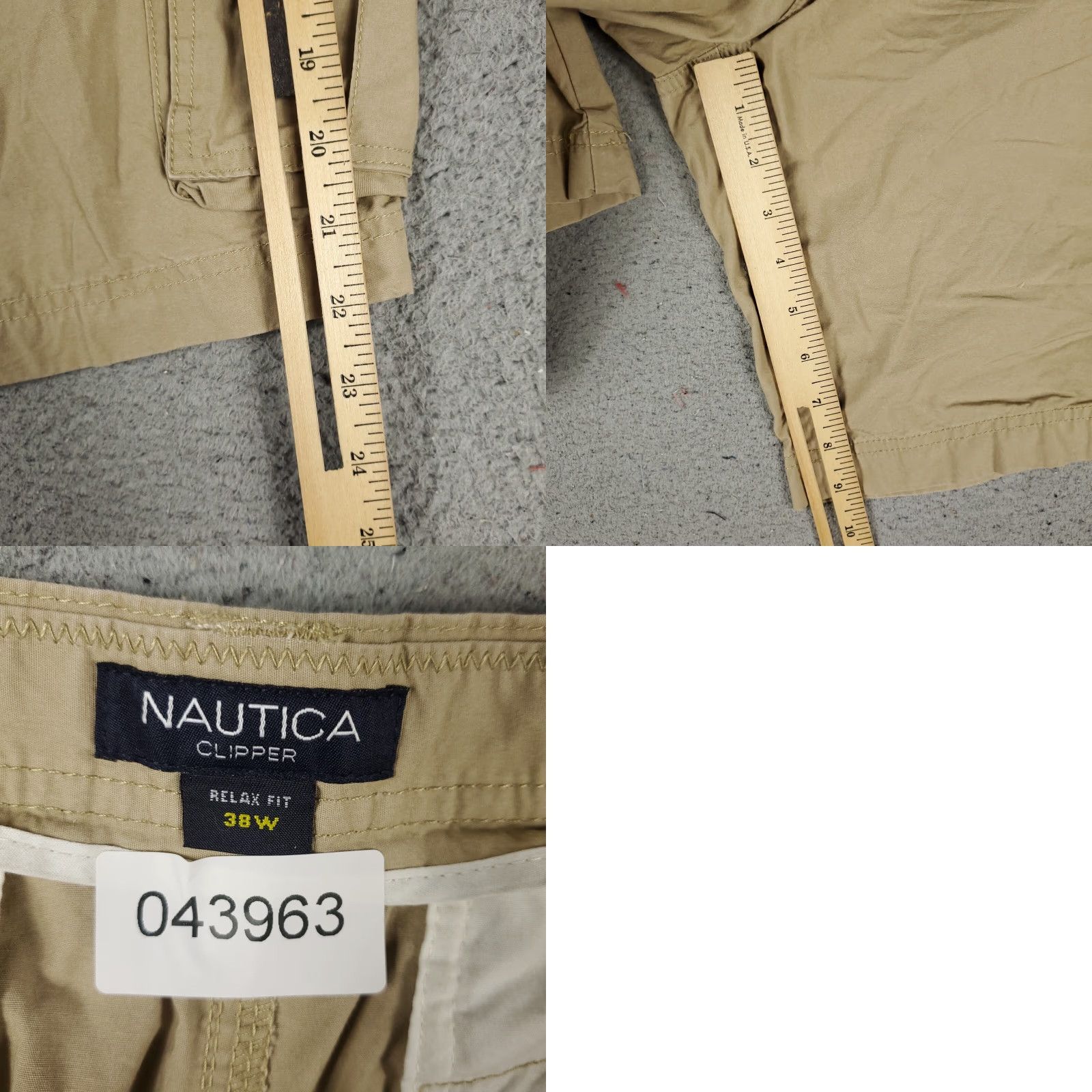 Nautica VINTAGE Nautica Cargo Shorts Men Size 38 Beige Casual Outdoor Summer Size US 38 / EU 54 - 8 Thumbnail