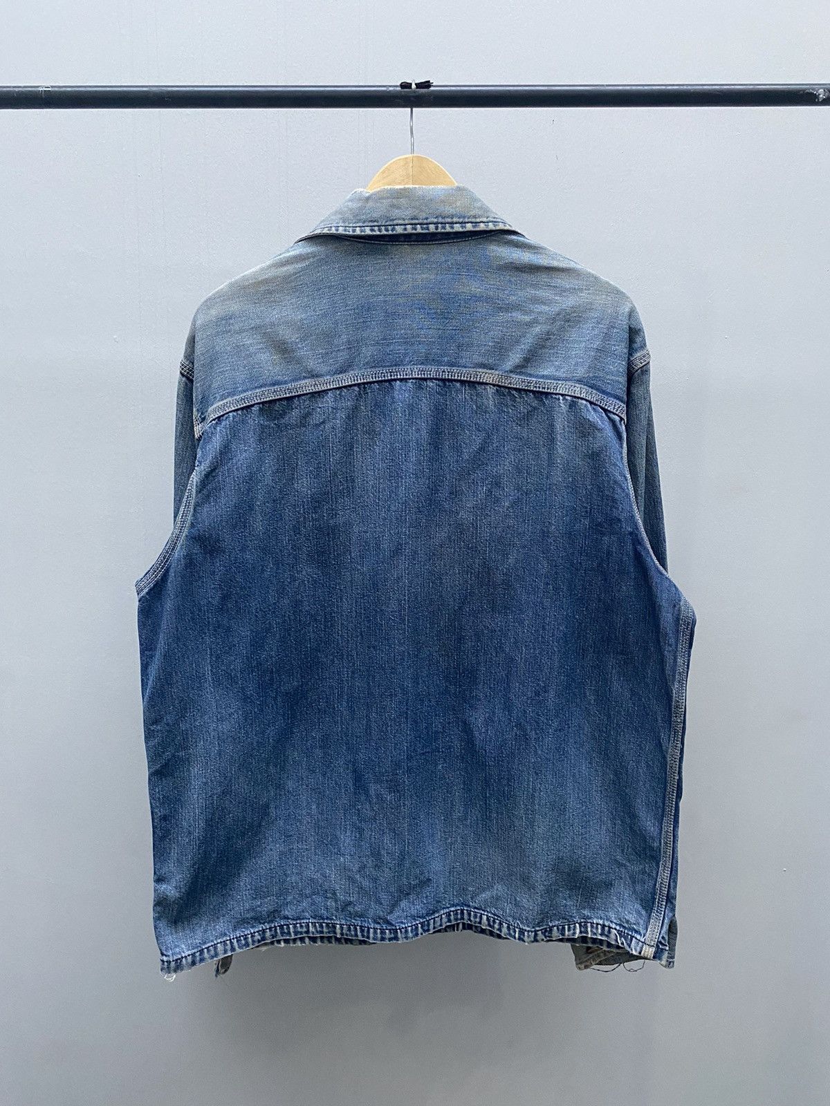 Sugar Cane Distressed Sugar Cane Chore Denim Jacket Toyo Enterprise Size US L / EU 52-54 / 3 - 2 Thumbnail