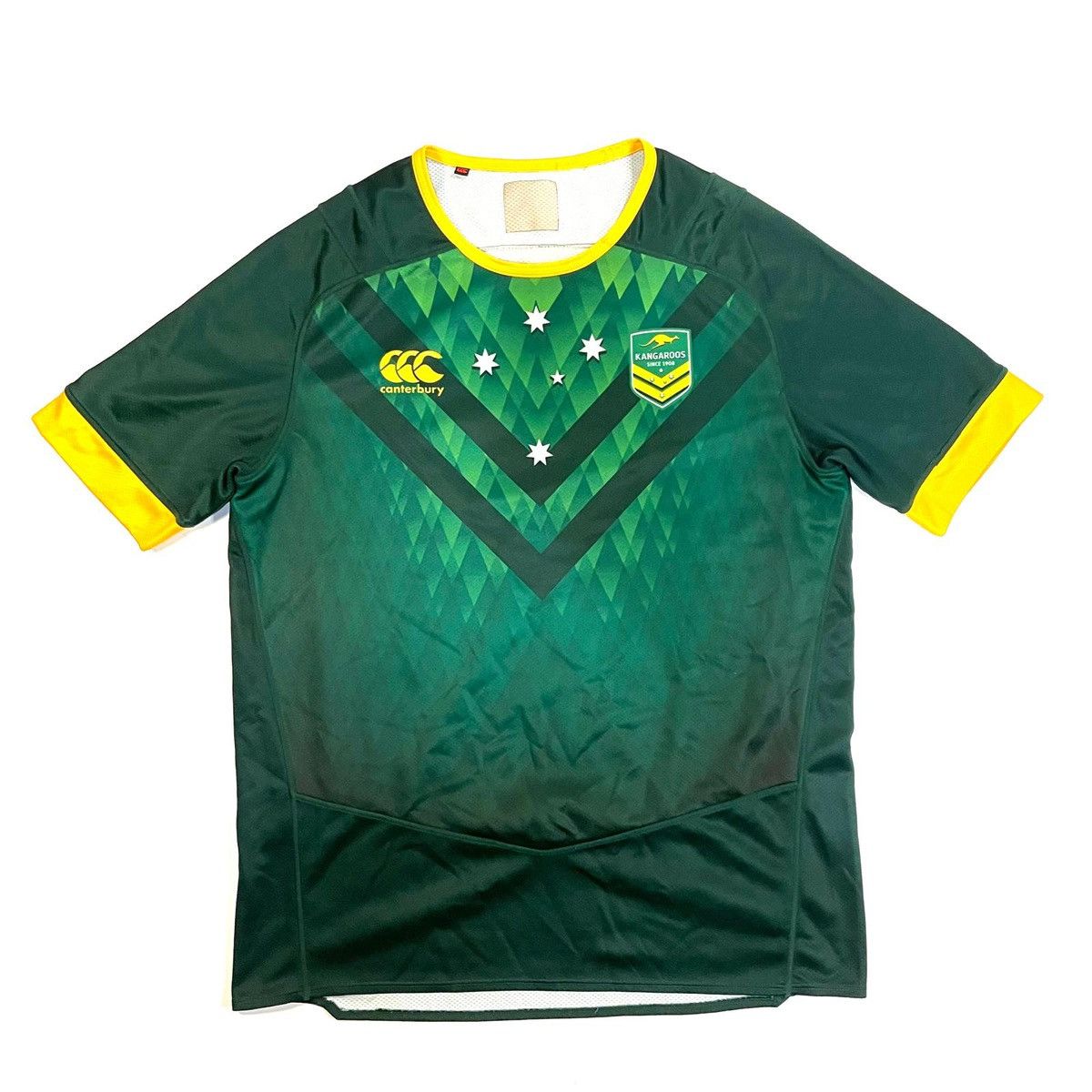 Other Australia Wallabies green and yellow rugby jersey shirt tee Size US XL / EU 56 / 4 - 1 Thumbnail